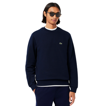 Lacoste Crew Neck Fleece Sweater Navy 166