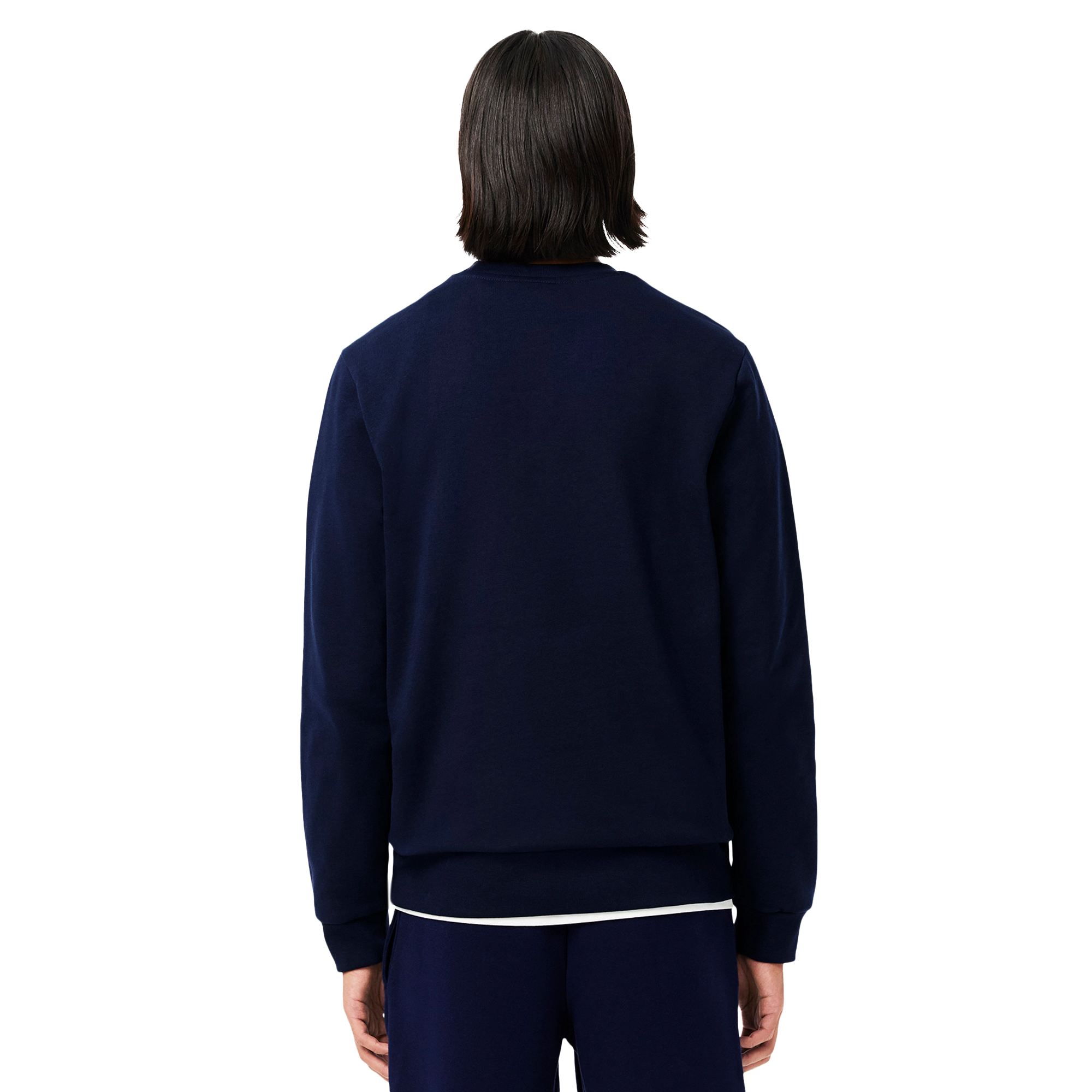 Lacoste Crew Neck Fleece Sweater Navy 166