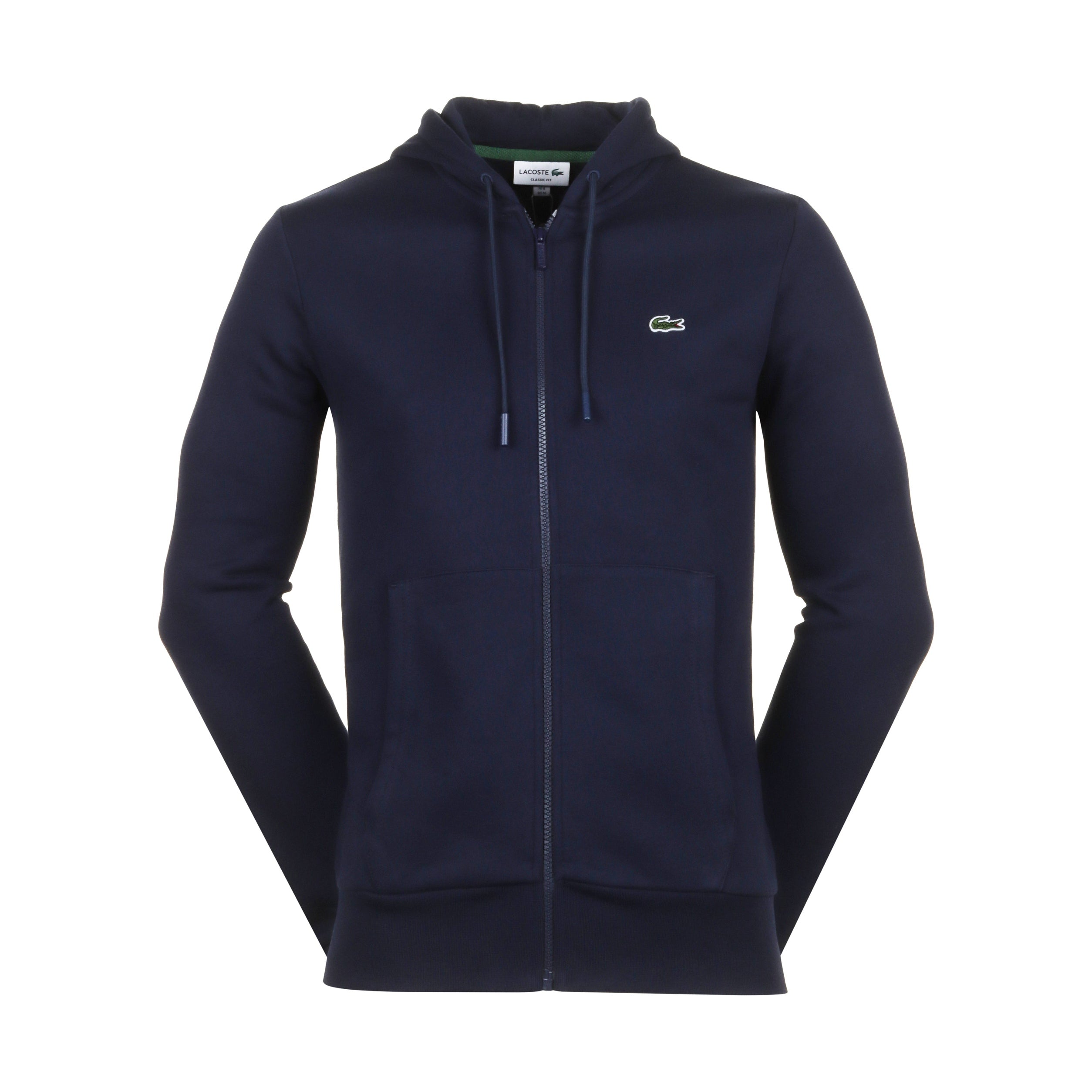 Lacoste full zip fleece hoodie online