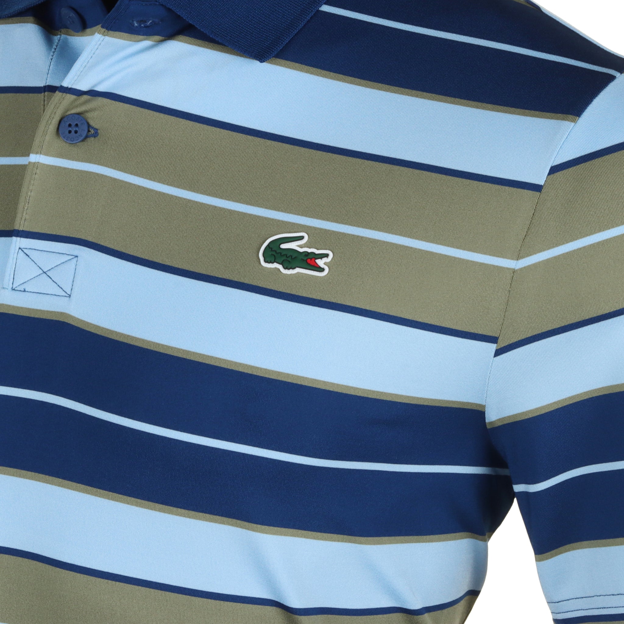 Lacoste Golf Block Stripe Polo Shirt