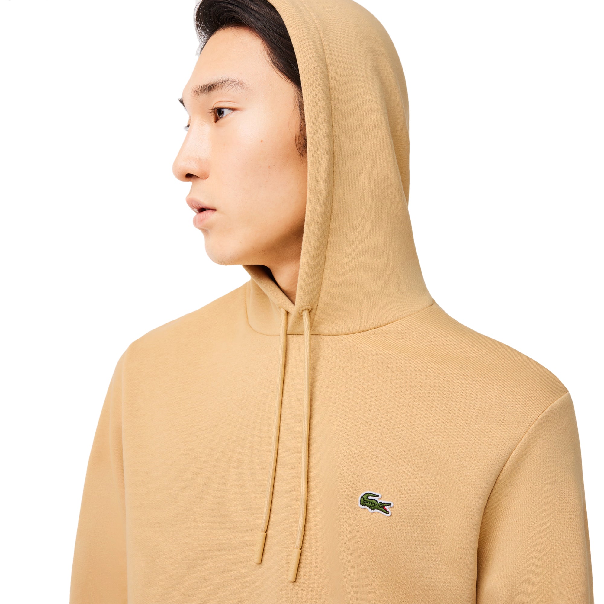 Lacoste Hooded Fleece Sweater Beige 1XQ