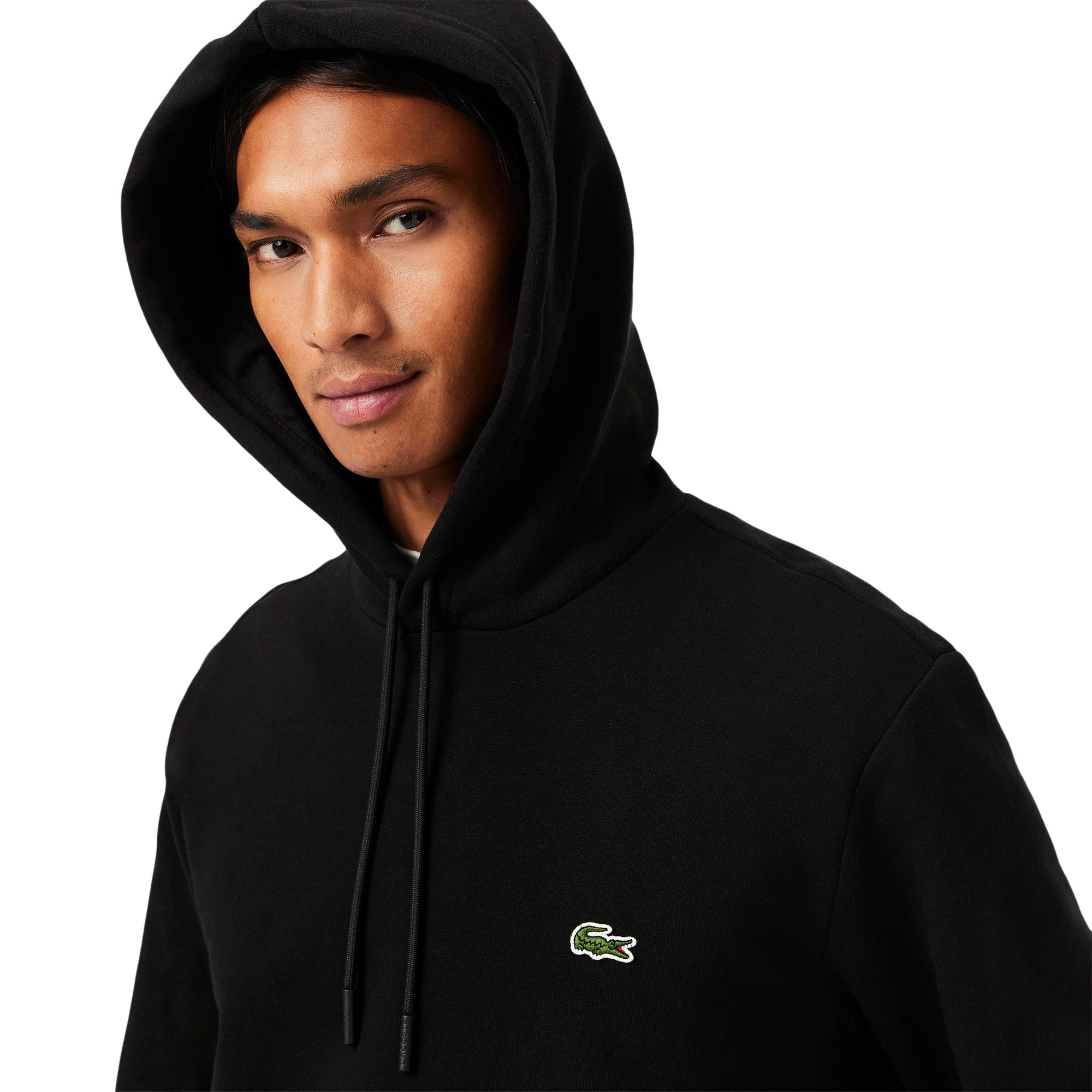 Lacoste Hooded Fleece Sweater Black 031