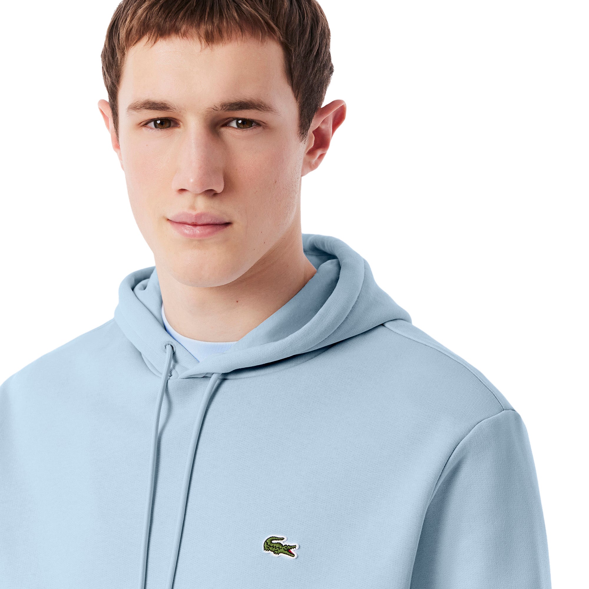 Lacoste Hooded Fleece Sweater Light Blue T01