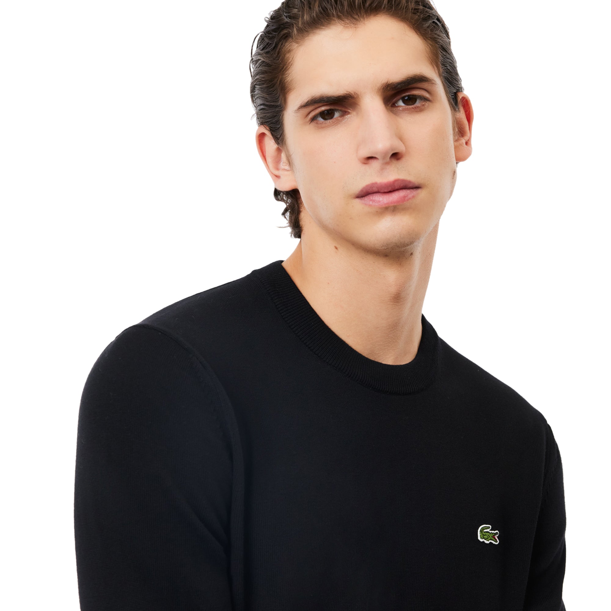 Lacoste Organic Cotton Crew Sweater Black 031