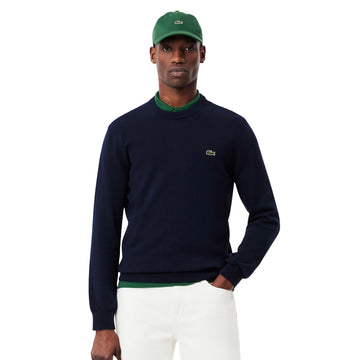 Lacoste Organic Cotton Crew Sweater Navy 166