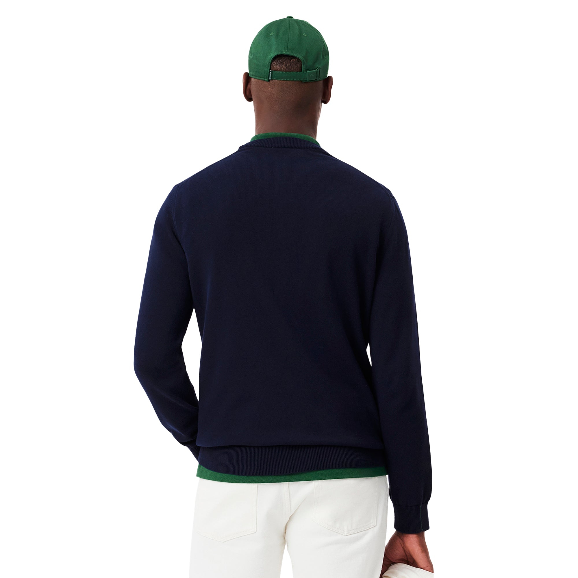 Lacoste Organic Cotton Crew Sweater Navy 166