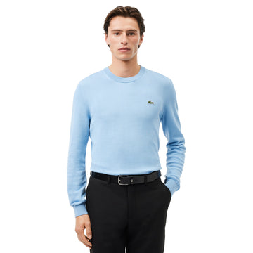 Lacoste Organic Cotton Crew Sweater Pale Blue HBP