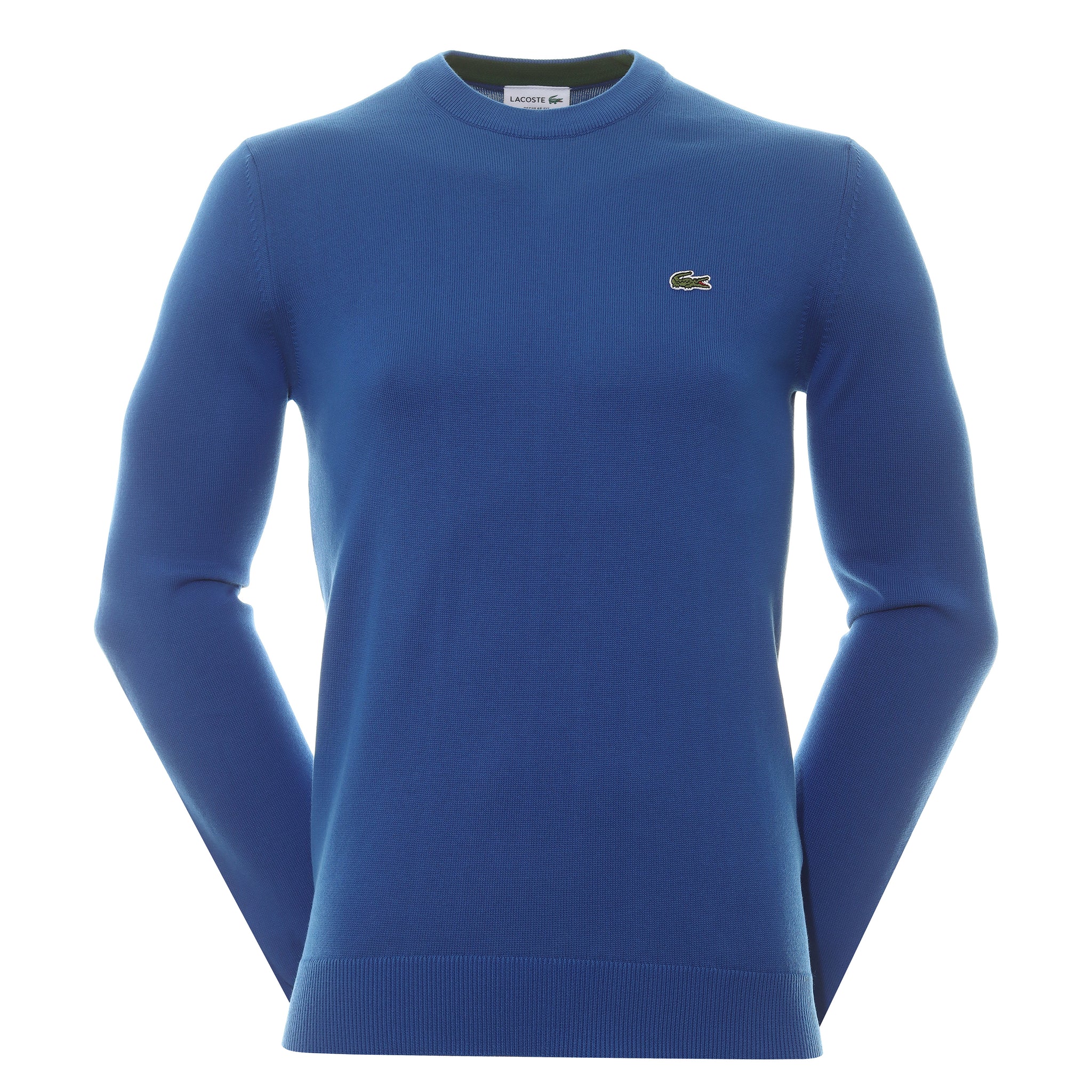 Lacoste Organic Cotton Crew Sweater AH1985 Blue JQ0 | Function18 ...