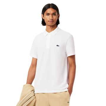 Lacoste Organic Cotton Stretch Polo Shirt White 001