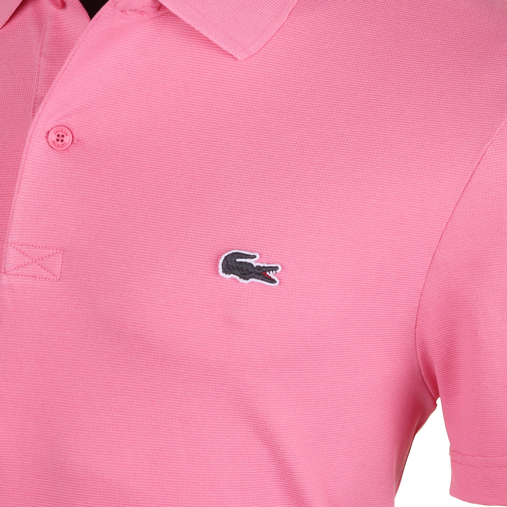 Lacoste Organic Cotton Stretch Polo Shirt Reseda Pink 2R3