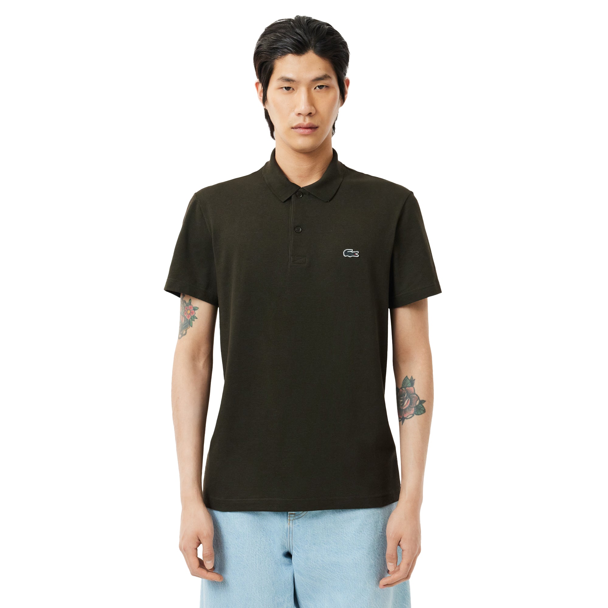 Lacoste Organic Cotton Stretch Polo Shirt Sapwood L7A