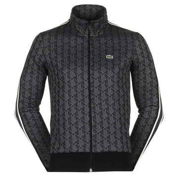 Lacoste Paris Jacquard Monogram Full Zip Black/Graphite 4PC