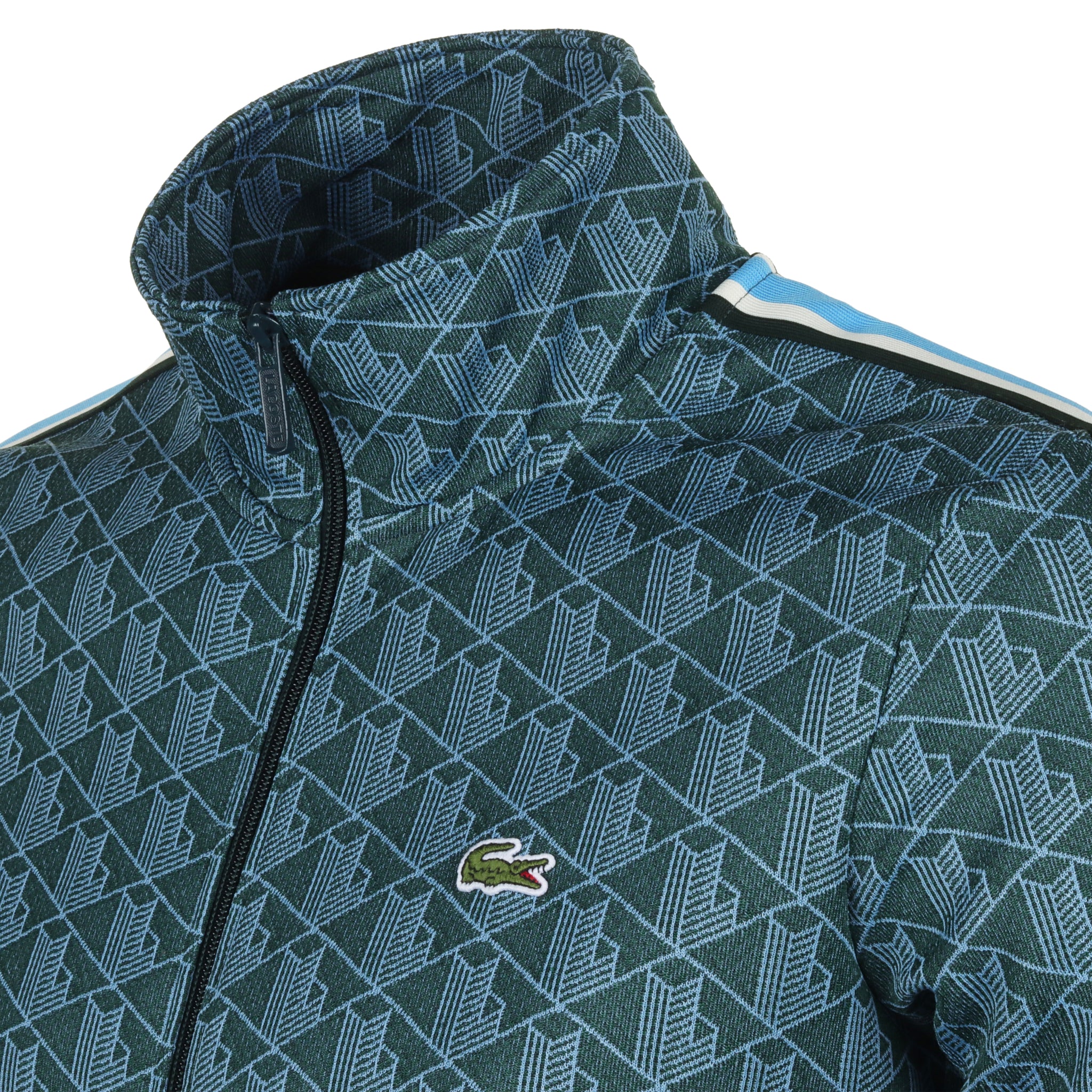 Lacoste Paris Jacquard Monogram Full Zip Green/Argentine IB4