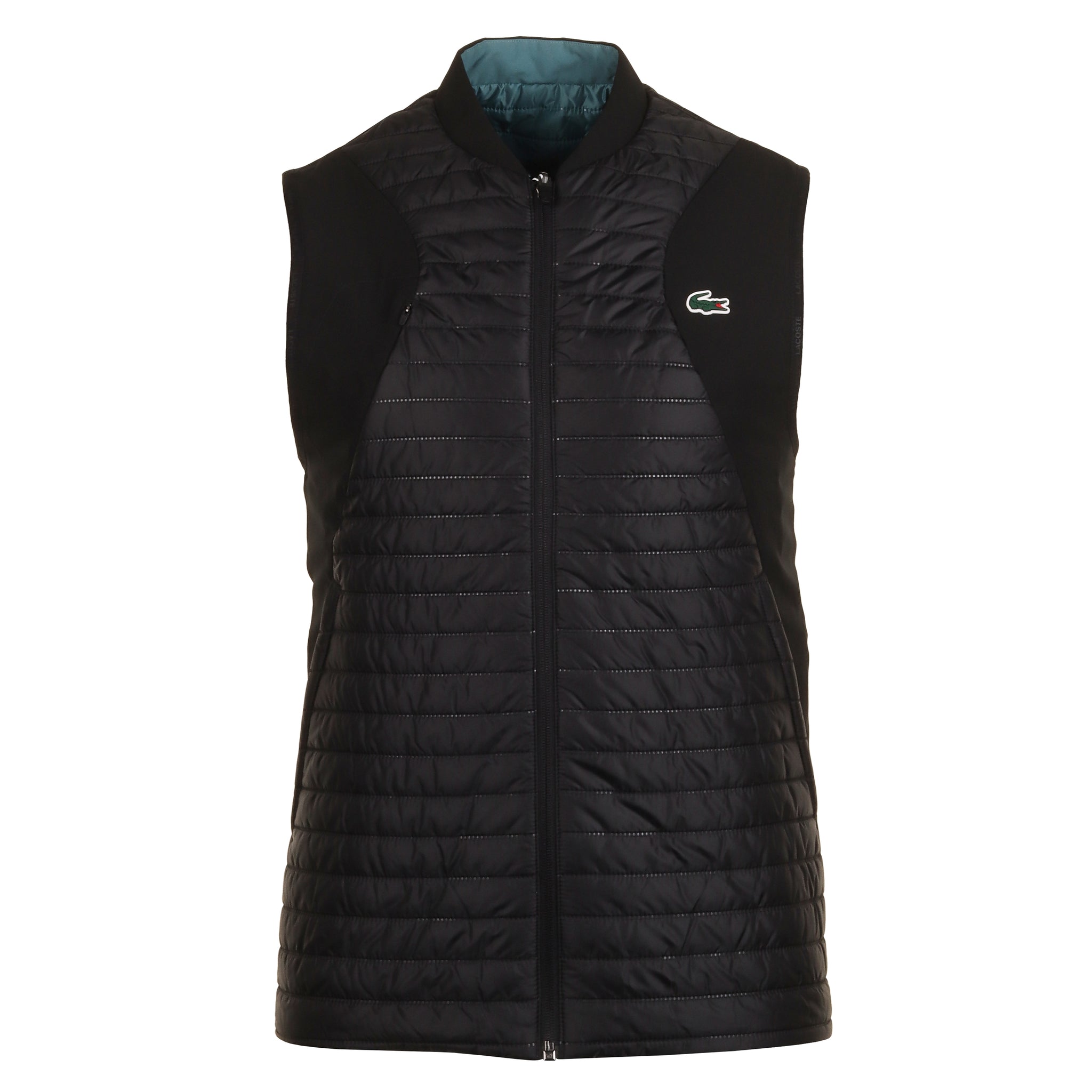 Lacoste Sport Lightweight Padded Full Zip Vest SS24 BH9266 Black