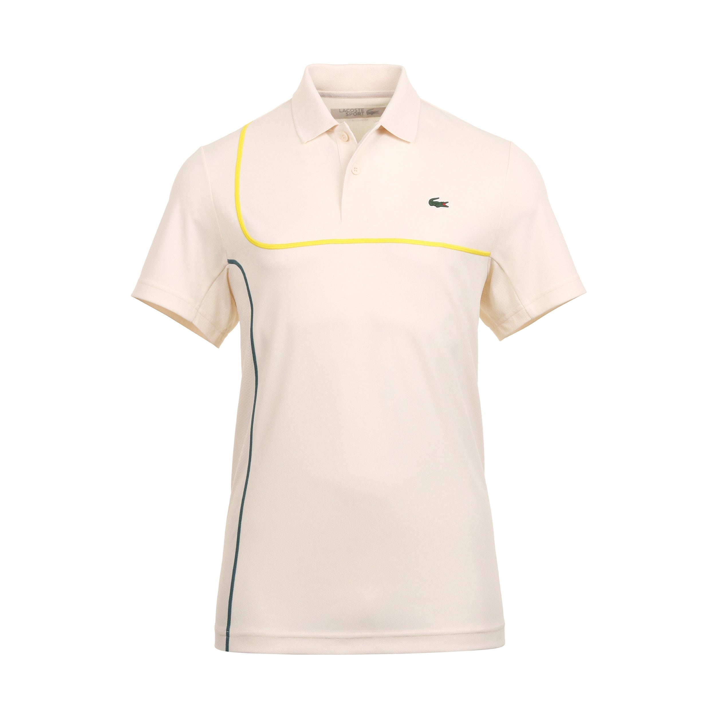 Lacoste Sport Piped Pique Polo Shirt SS24 DH7362 White AVX & Function18 ...