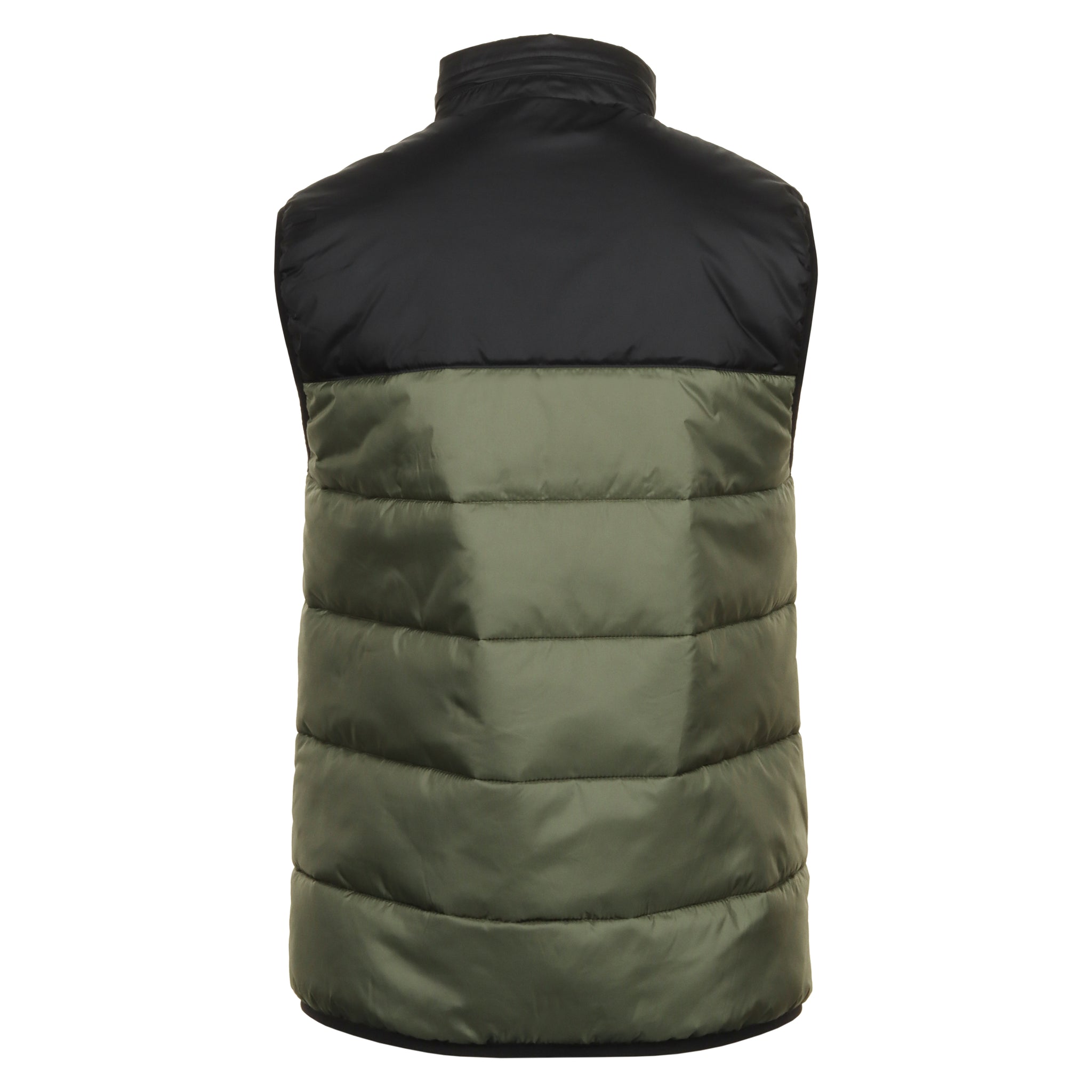 Lacoste Water Repellent Hooded Puffer Vest Khaki/Black 3HK