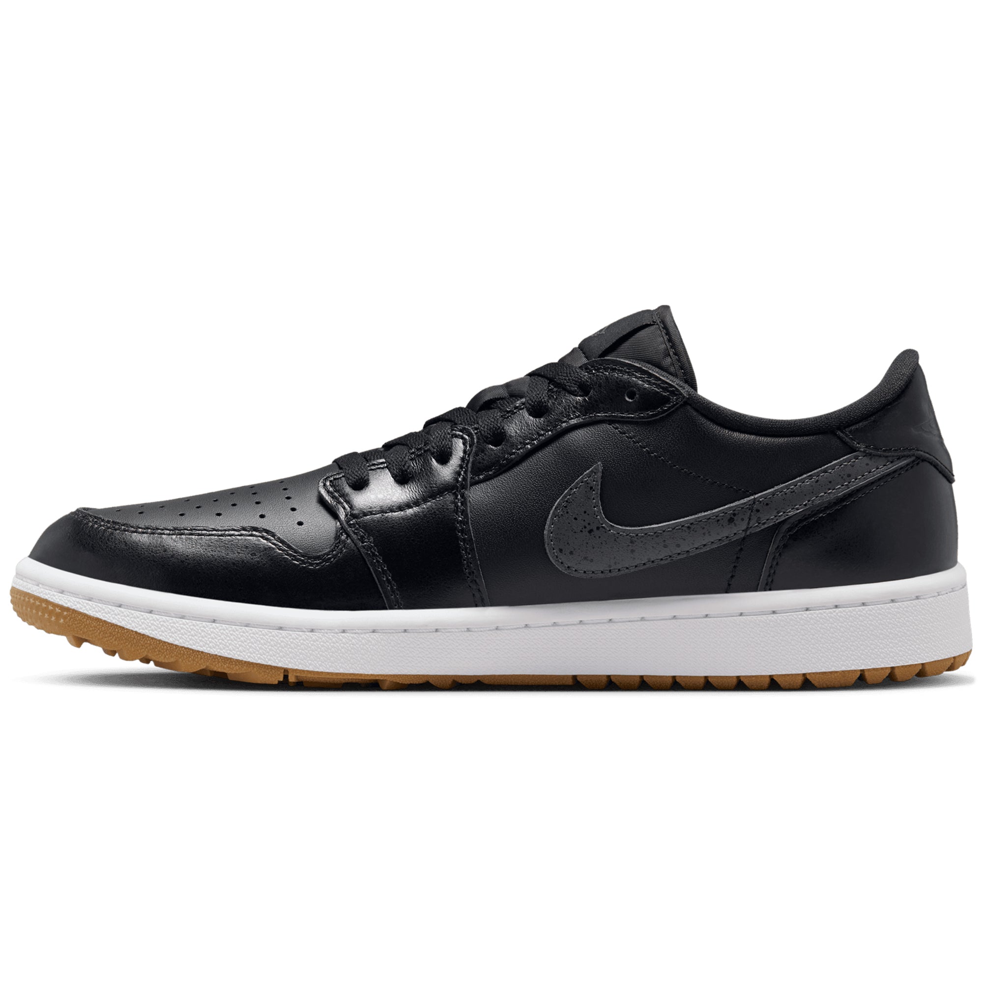 Nike Golf Air Jordan 1 Low G Shoes Black/White/Gum 005