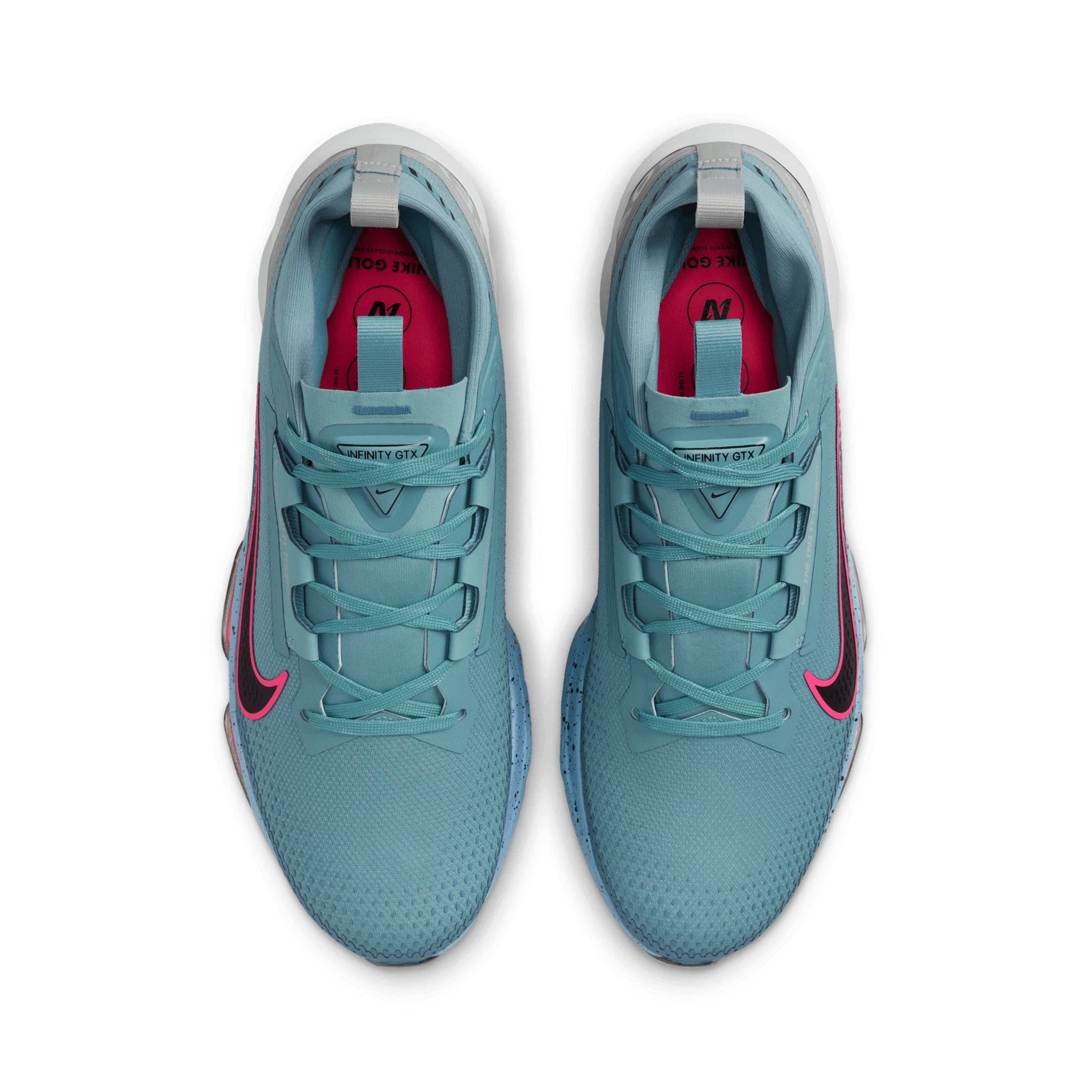 Nike Golf Infinity Tour NEXT% 2 GORE-TEX Shoes - Denim Turquoise/Pink/Black 400_4