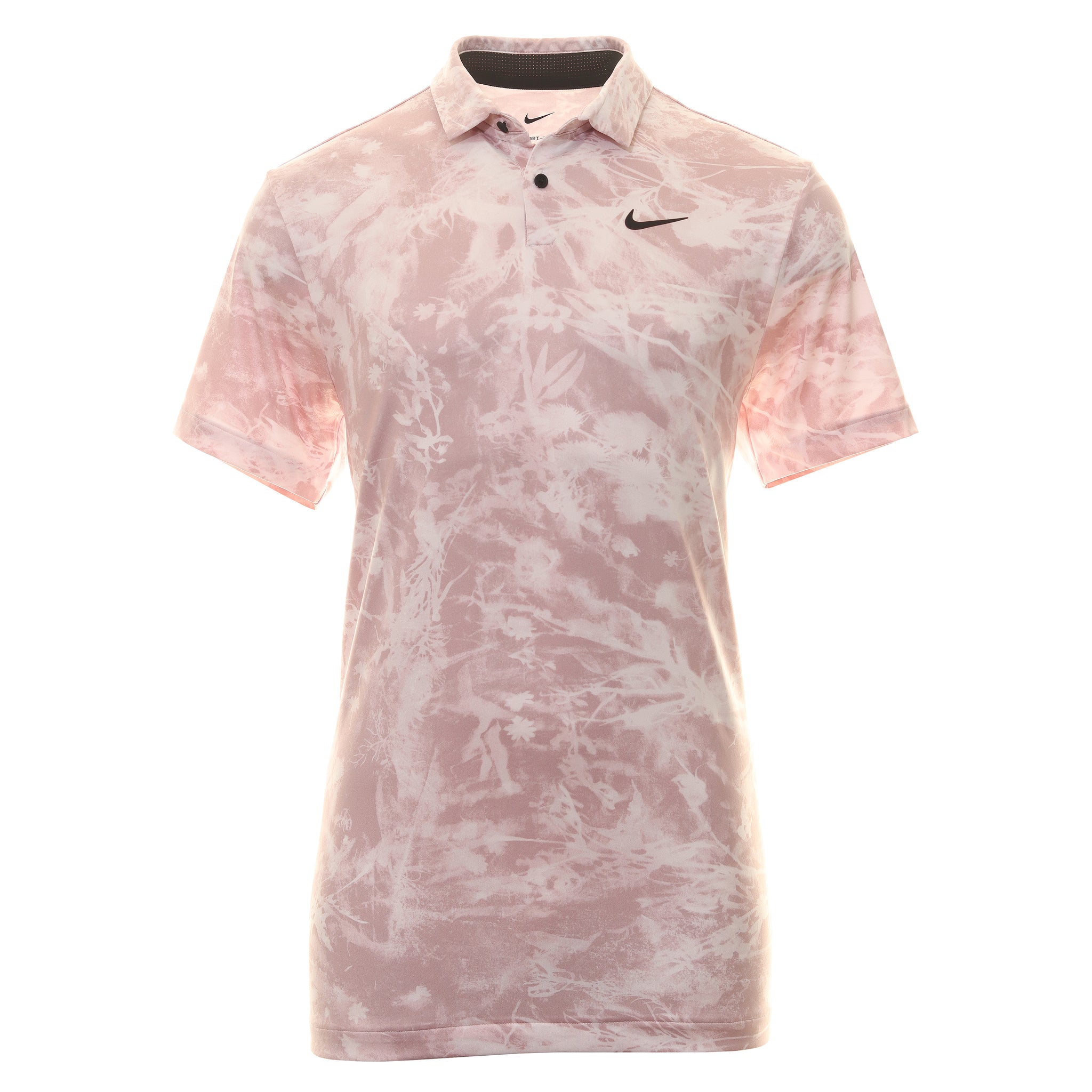 Nike Golf Dri-Fit Tour Camo Grid Shirt DX6090 Light Soft Pink Black 640 ...