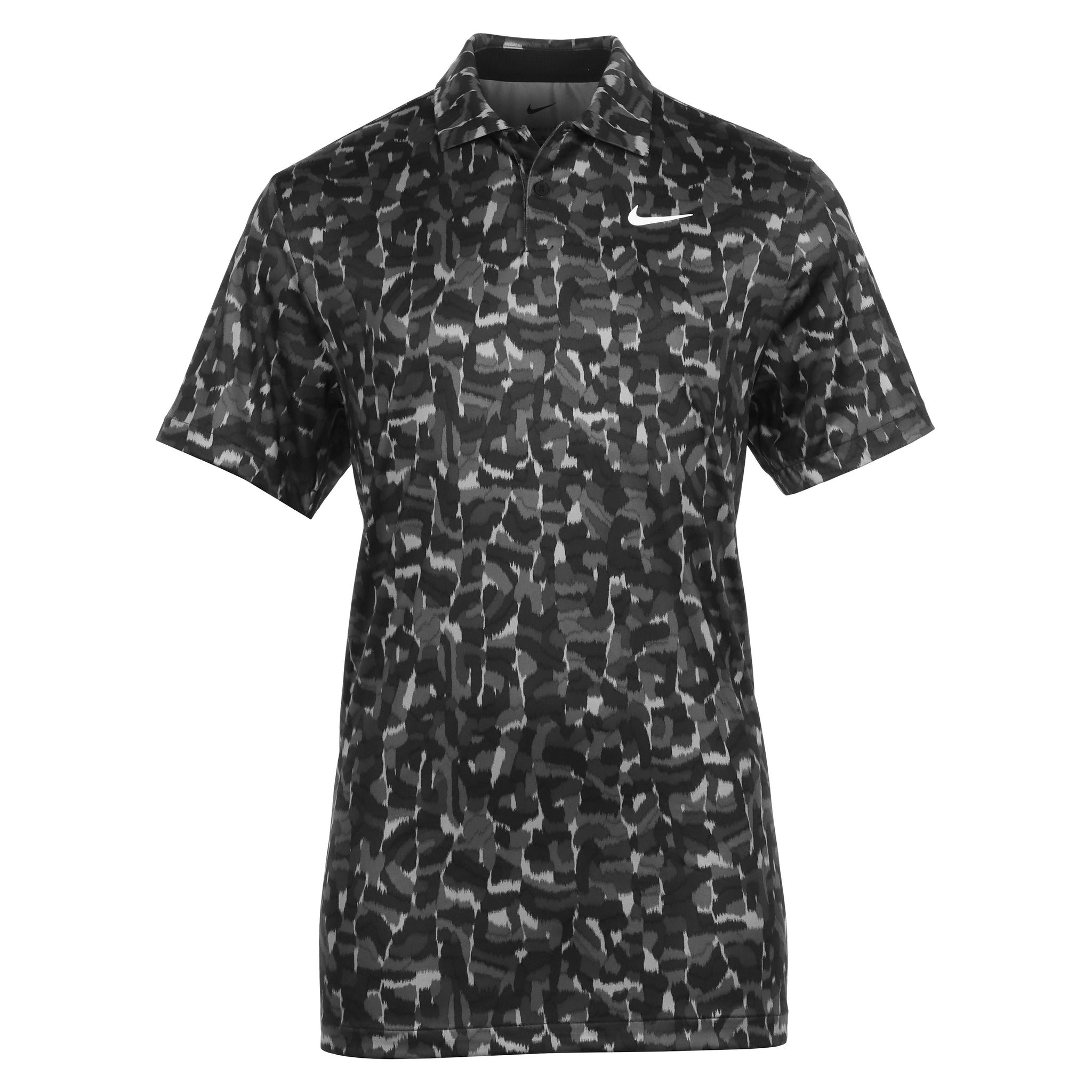 Nike Golf Dri-Fit Tour Confetti Print Shirt Smoke Grey 077