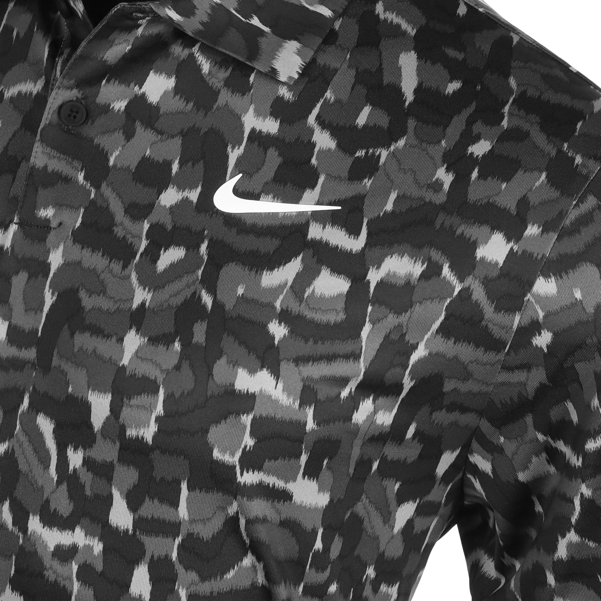 Nike Golf Dri-Fit Tour Confetti Print Shirt Smoke Grey 077