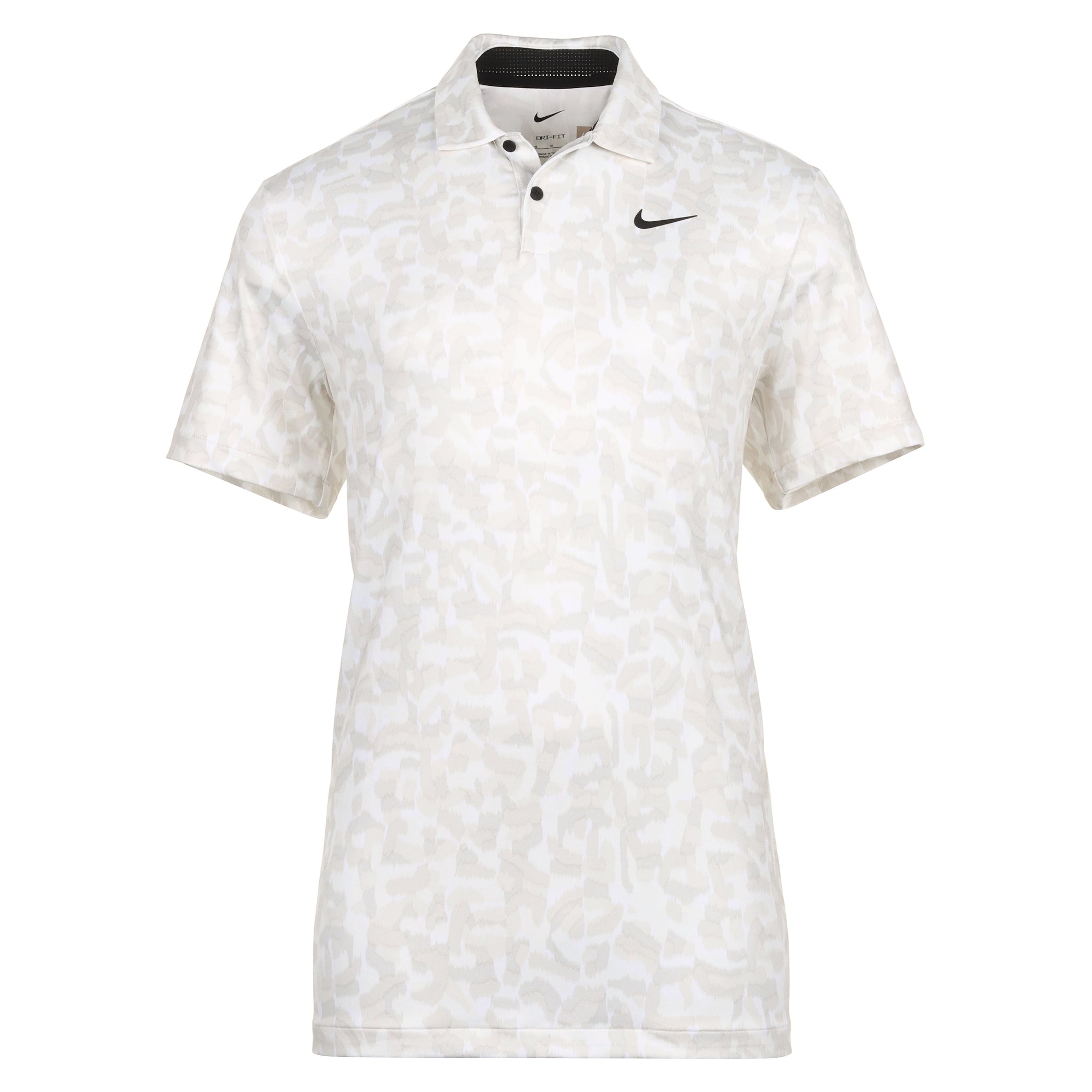 Nike Golf Dri-Fit Tour Confetti Print Shirt White 100