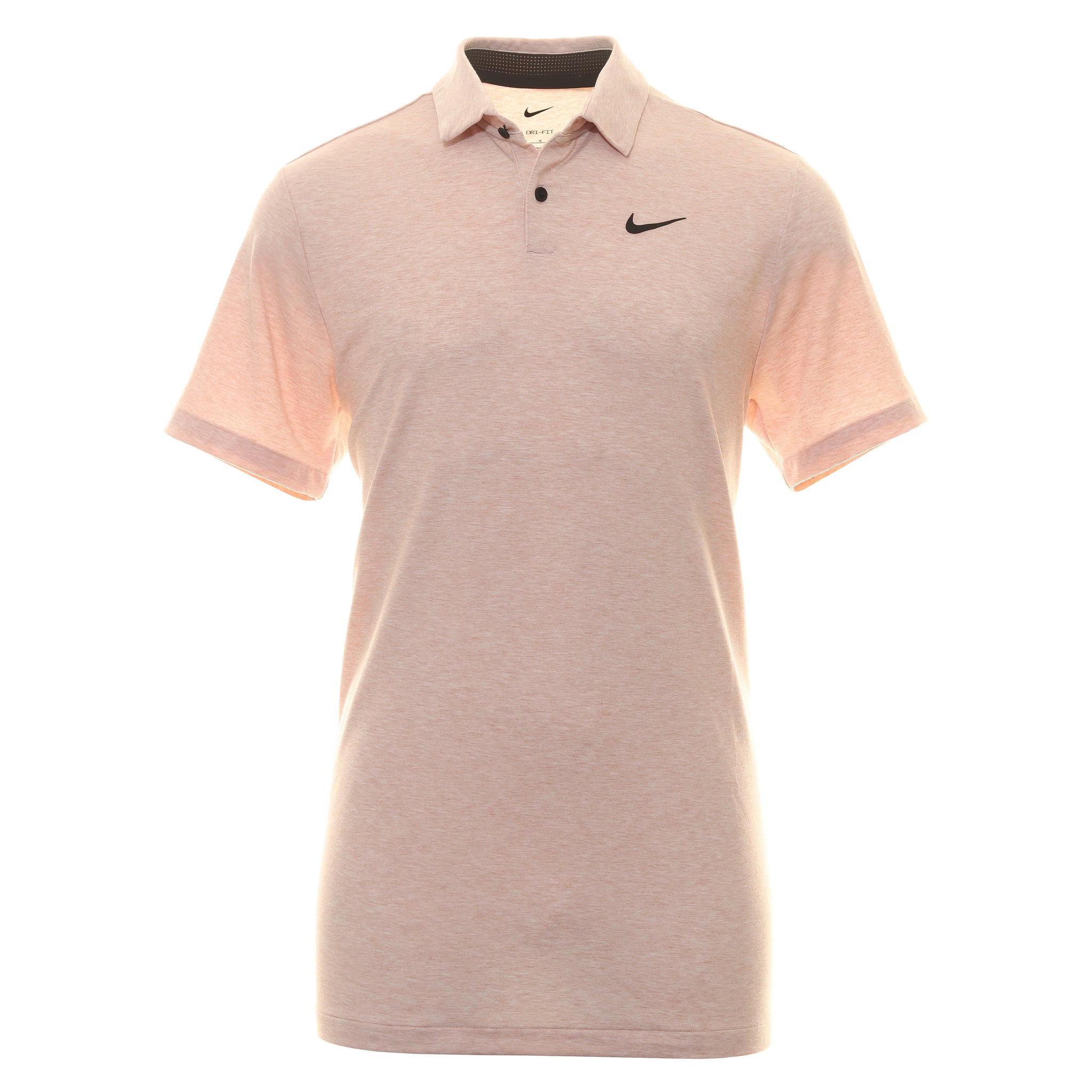 Nike Golf Dri-Fit Tour Heather Shirt DV3123 Pink Oxford Black 601 ...