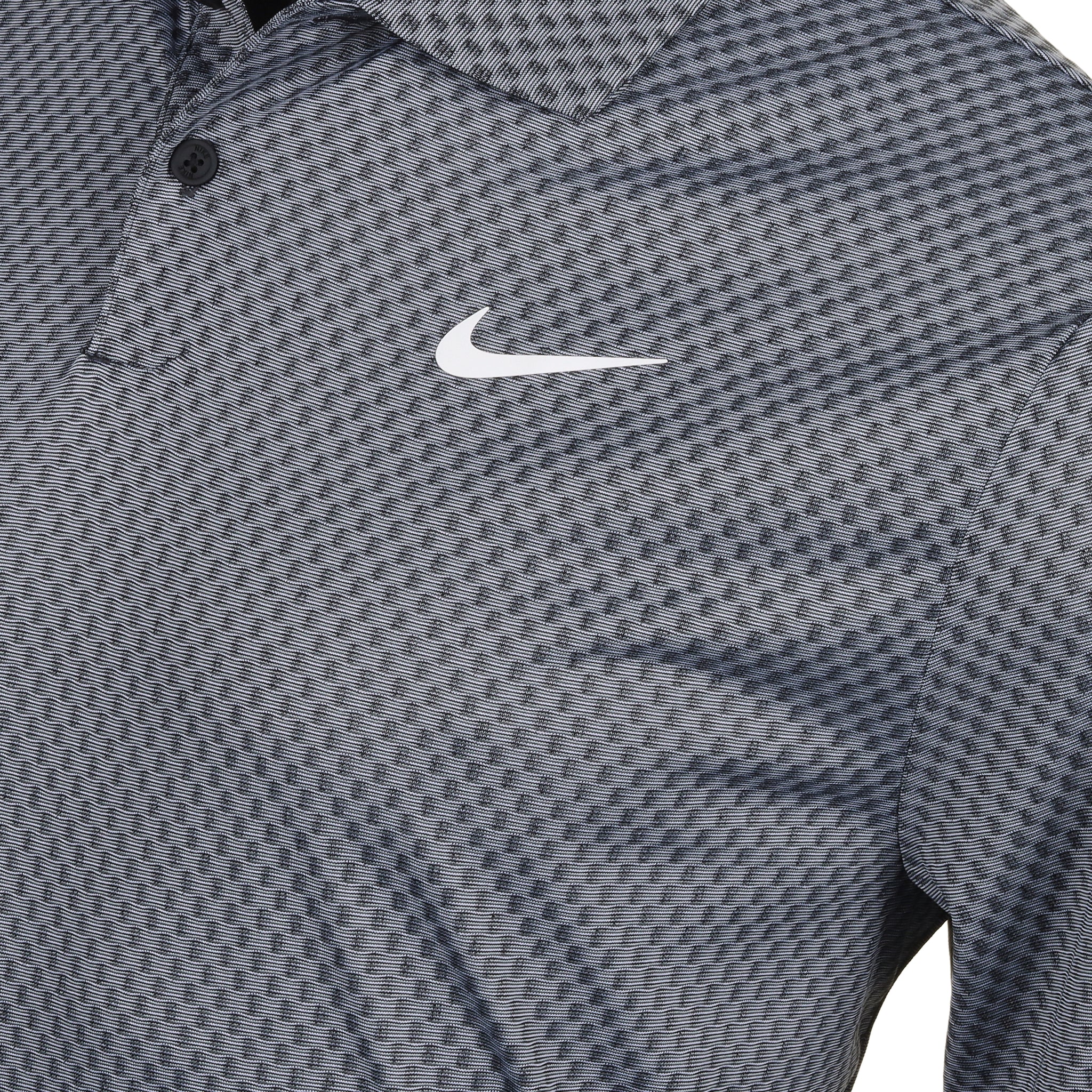 Nike Golf Dri-Fit Tour Jacquard Shirt FD5741 Black Dark Smoke Grey 010 ...