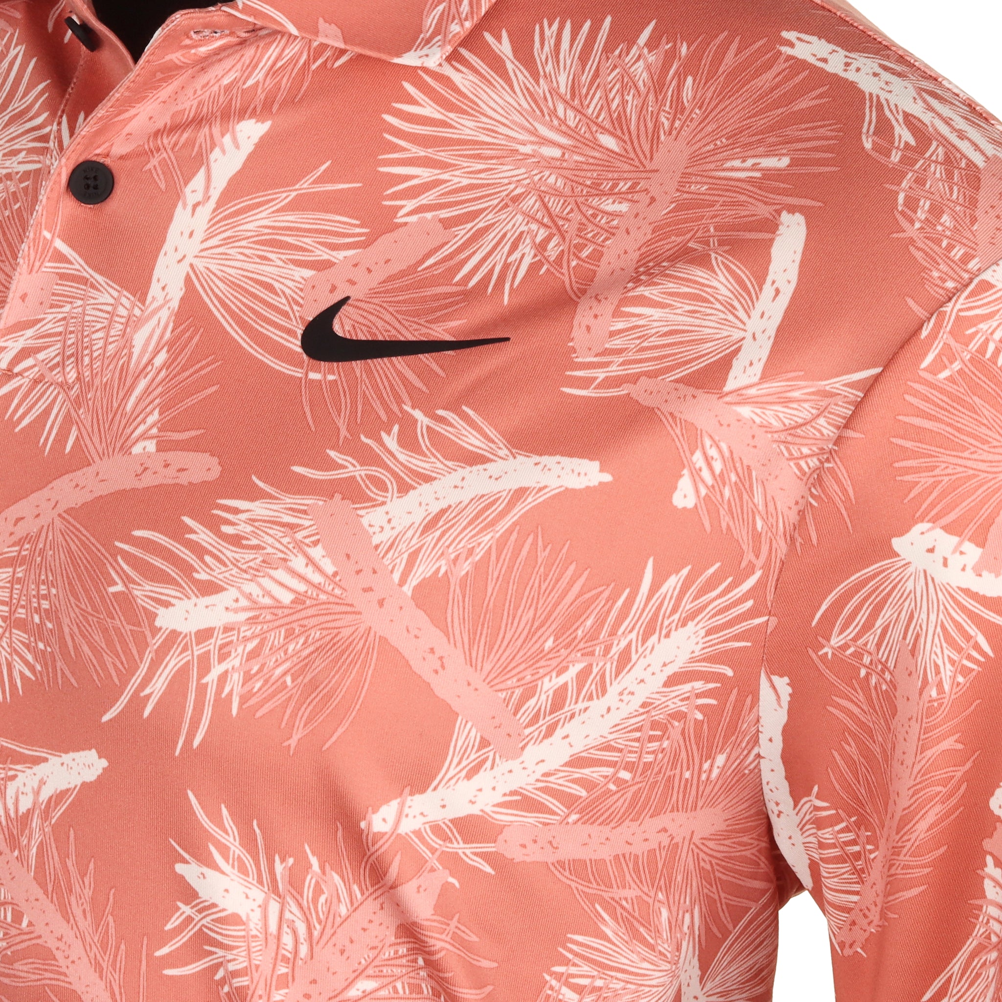 Nike Golf Dri-Fit Tour Pine Print Shirt Light Madder Root 823