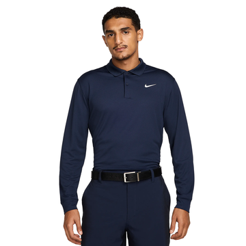 Nike Golf Dri-Fit Victory Solid Long Sleeve Shirt Obsidian 451