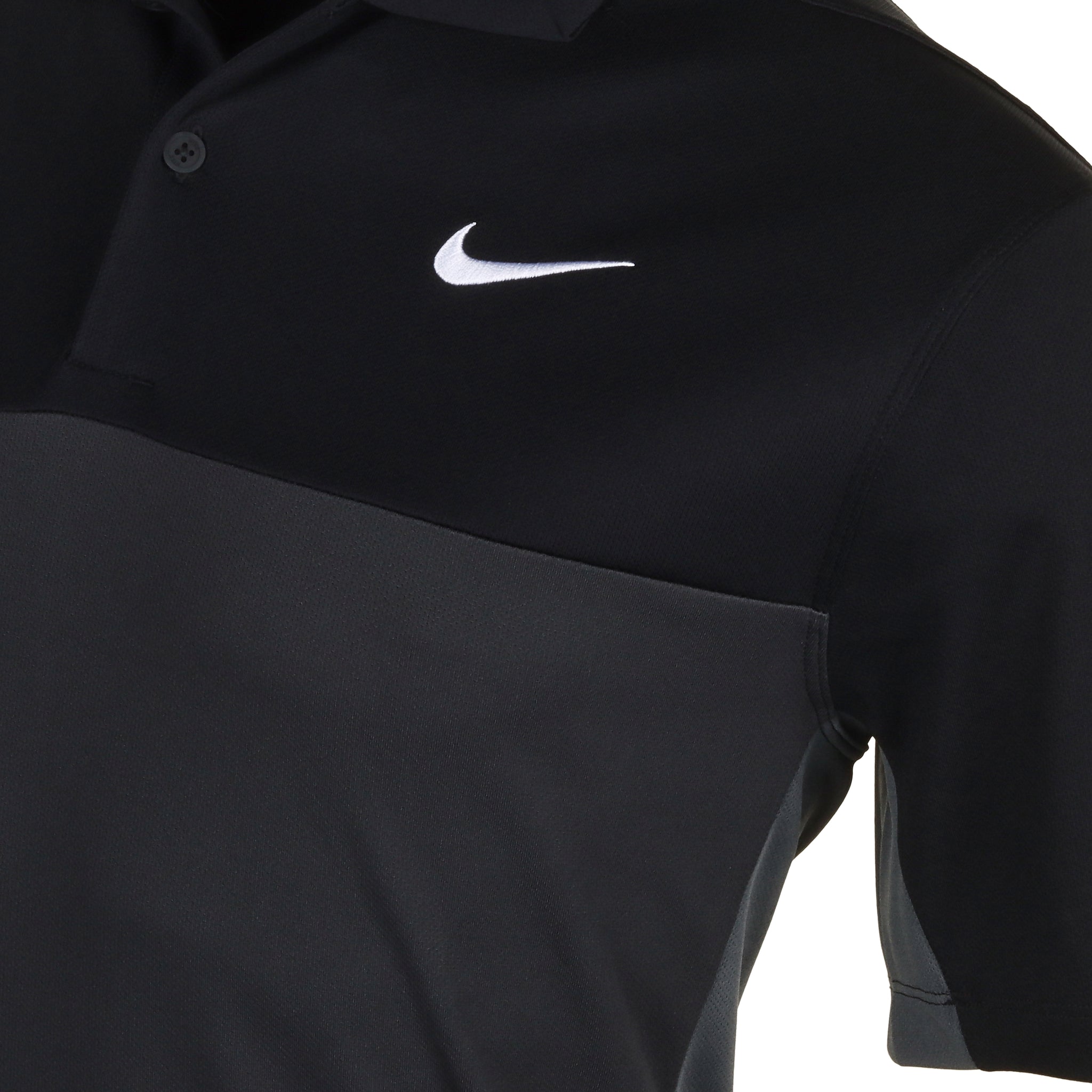 Nike Golf Dri-Fit Victory+ Colour Block Shirt Black/Iron Grey/Dk Smoke Grey 010