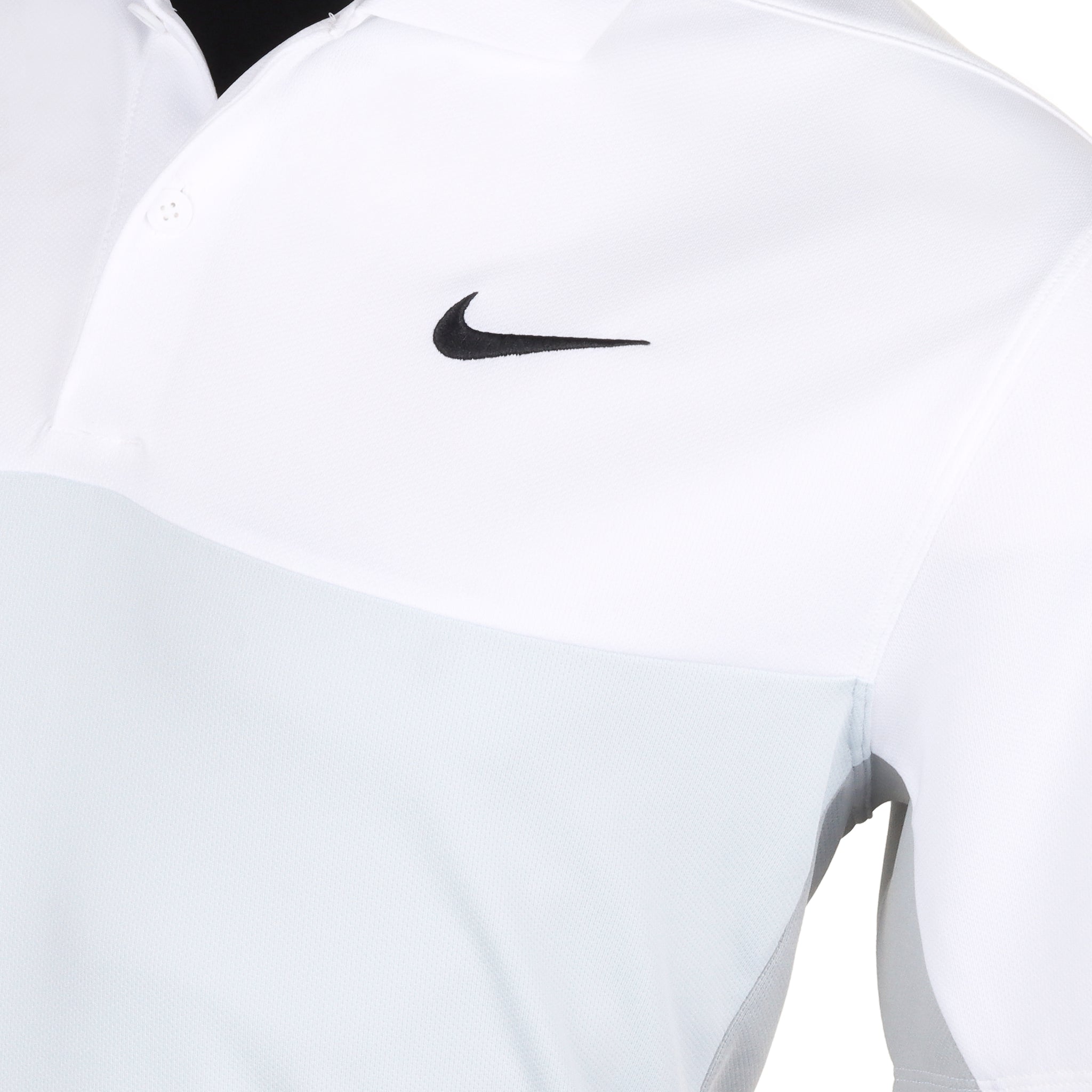 Nike Golf Dri-Fit Victory+ Colour Block Shirt White/Lt Smoke Grey/Pure Platinum 100