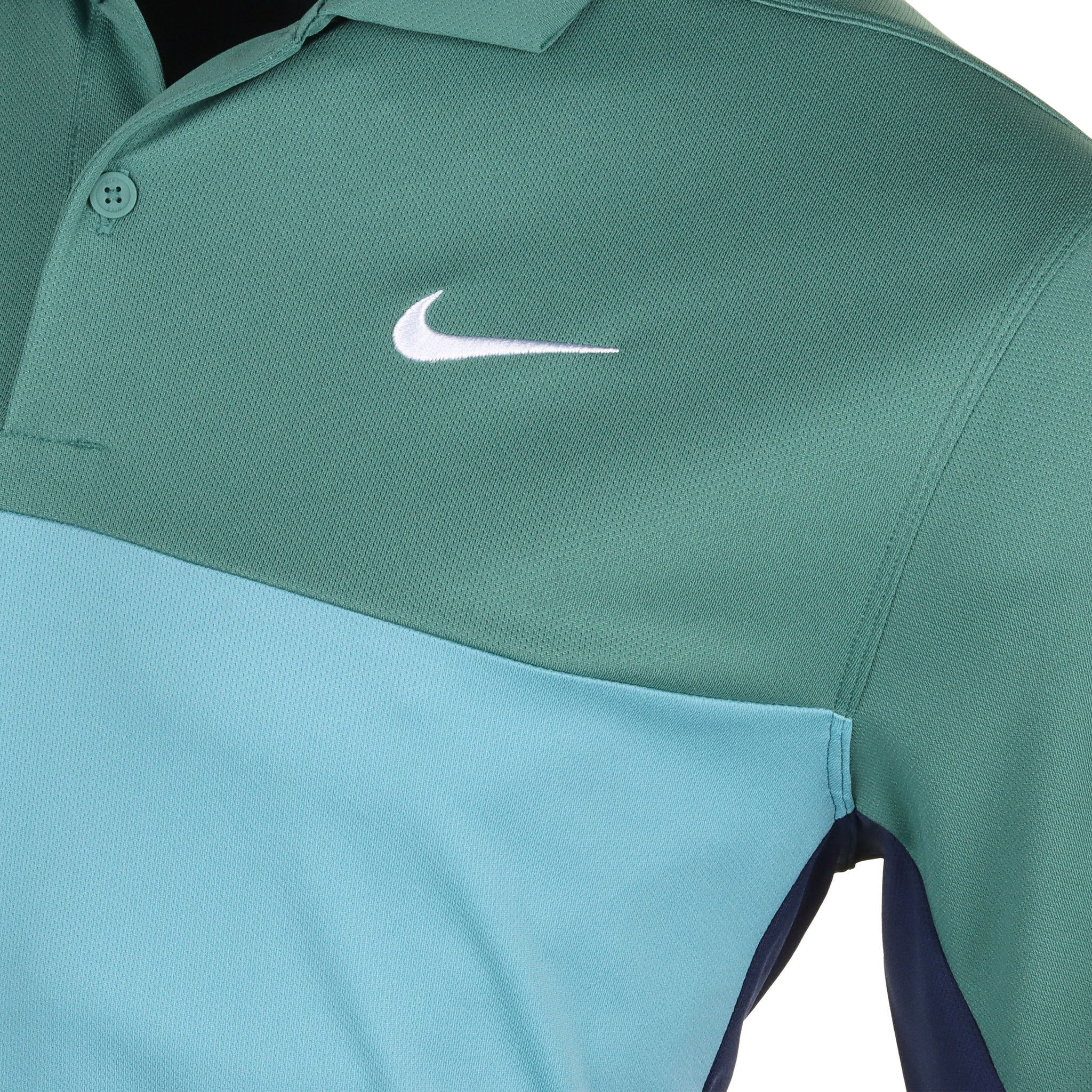 Nike Golf Dri-Fit Victory+ Colour Block Shirt Bicoastal/Midnight Navy/Denim Turquoise 361