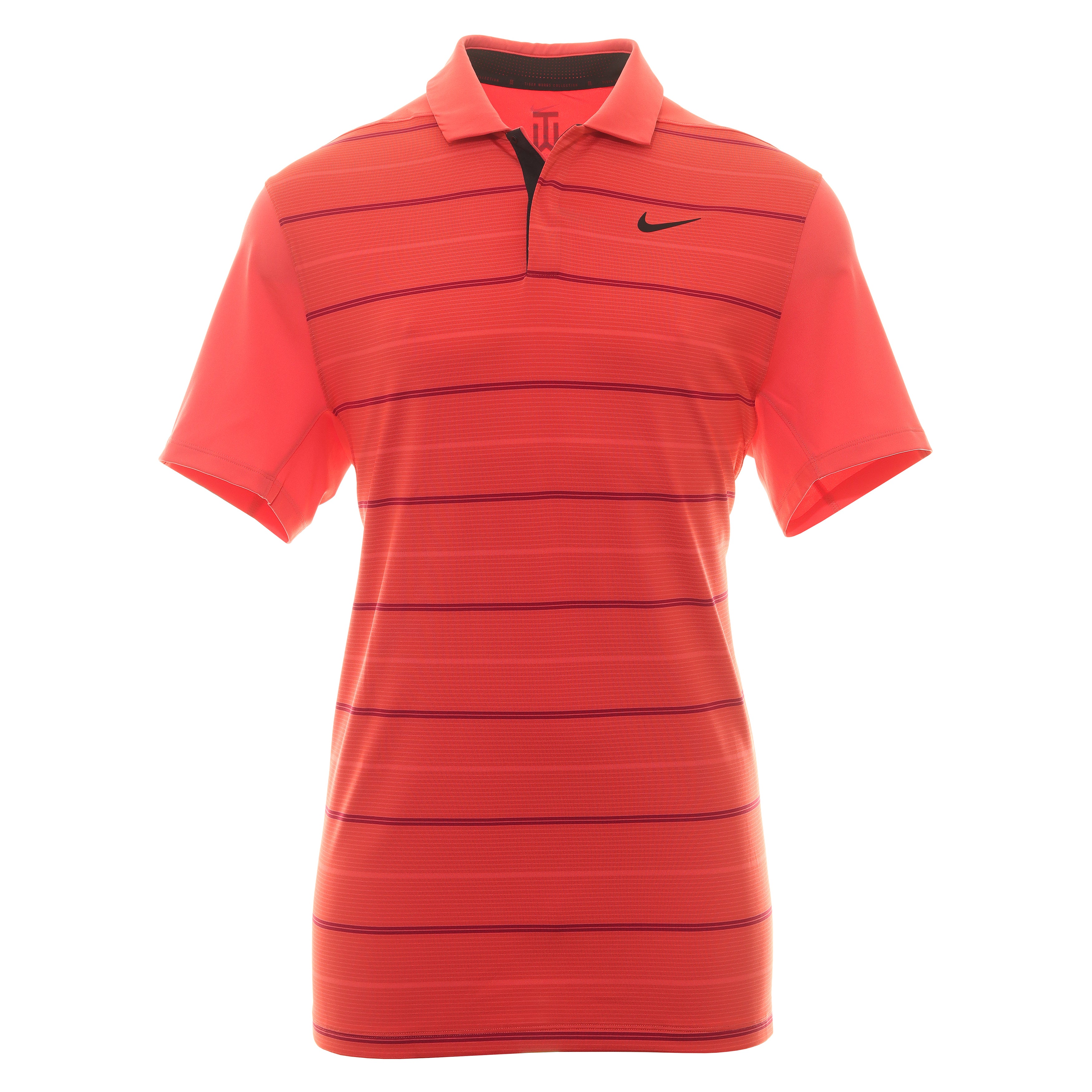 Nike Golf TW Dri-Fit Stripe Shirt DR5318 Ember Glow 850 | Function18 ...