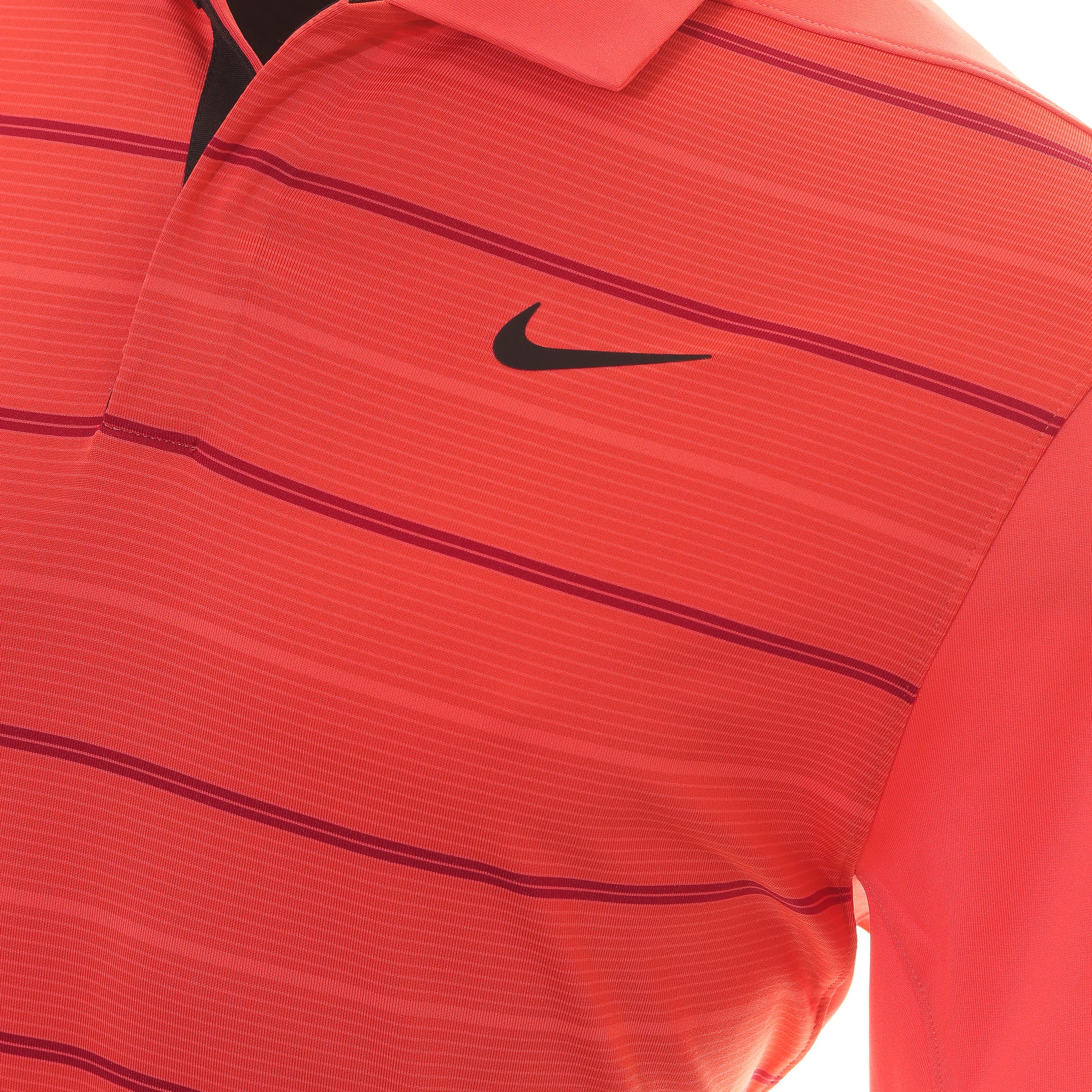 Nike Golf TW Dri-Fit Stripe Shirt DR5318 Ember Glow 850 | Function18 ...
