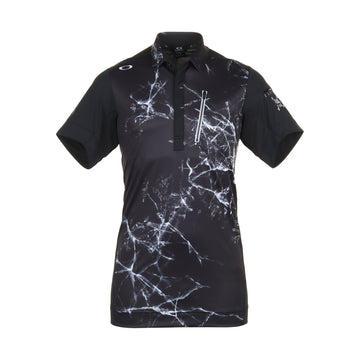 Oakley Golf Skull Ice Smash Shirt Jet Black 01K