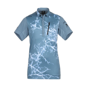 Oakley Golf Skull Ice Smash Shirt Blue Mirage 69T