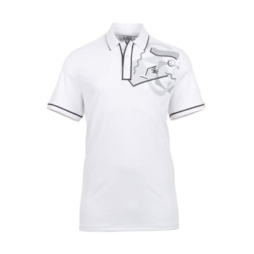 Original Penguin Golf 80's Mixed Media Print Polo Shirt