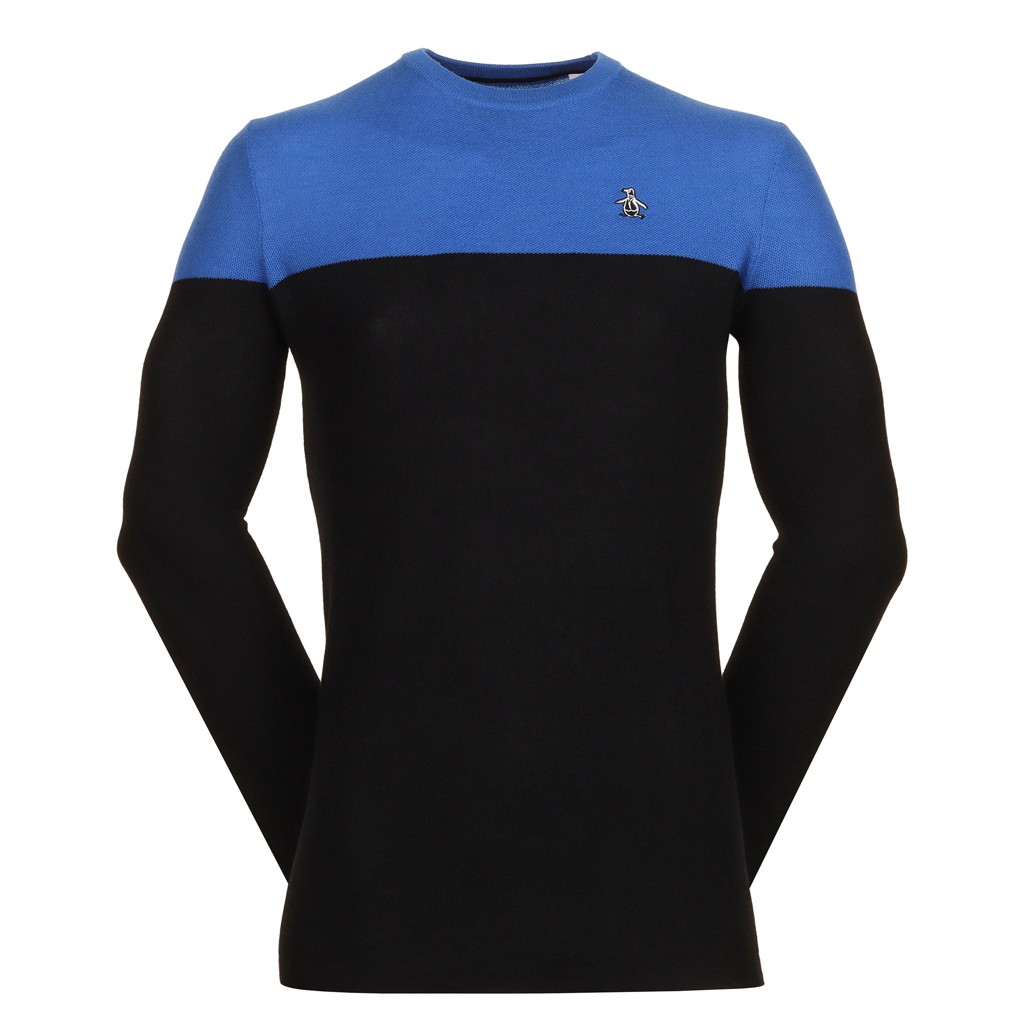 Original Penguin Golf Heritage Colour Block Sweater True Caviar 008