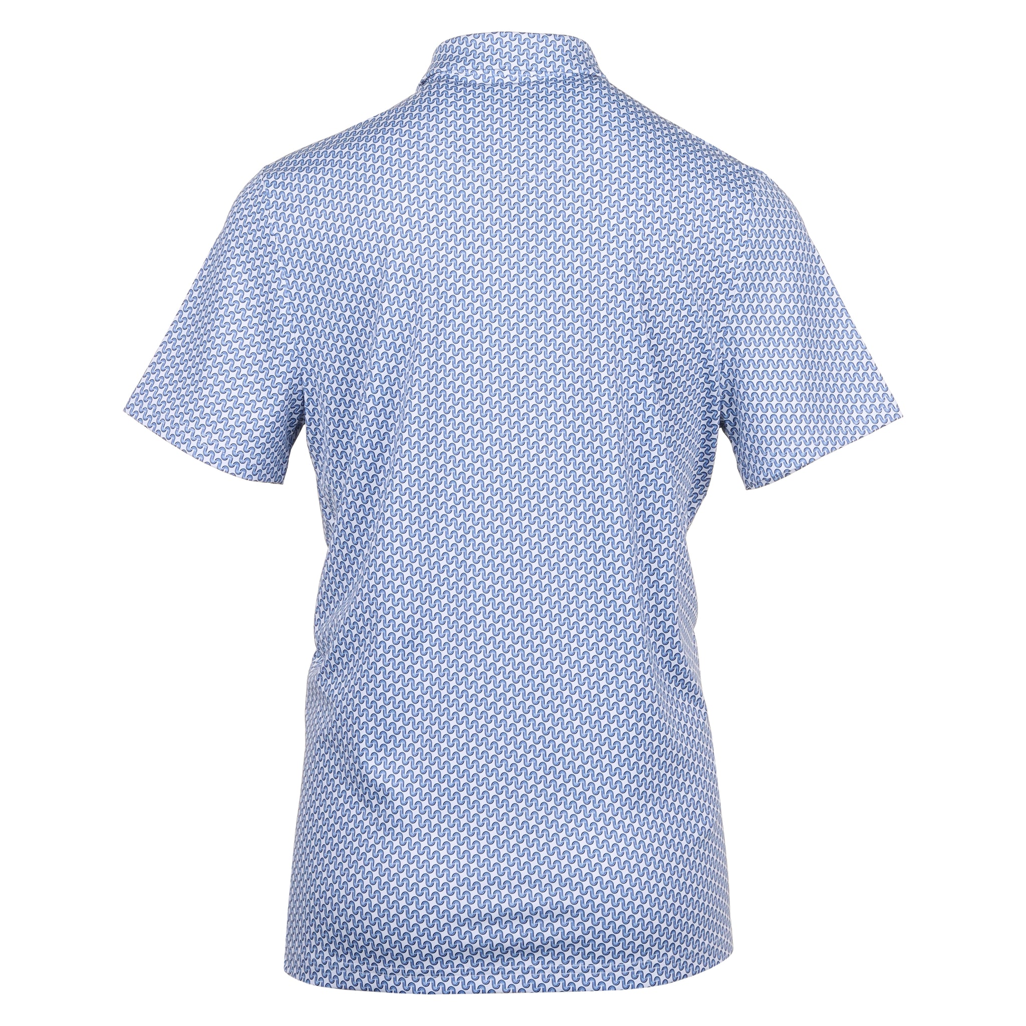 Original Penguin Golf Heritage Geo Print Polo Shirt Amparo Blue 976