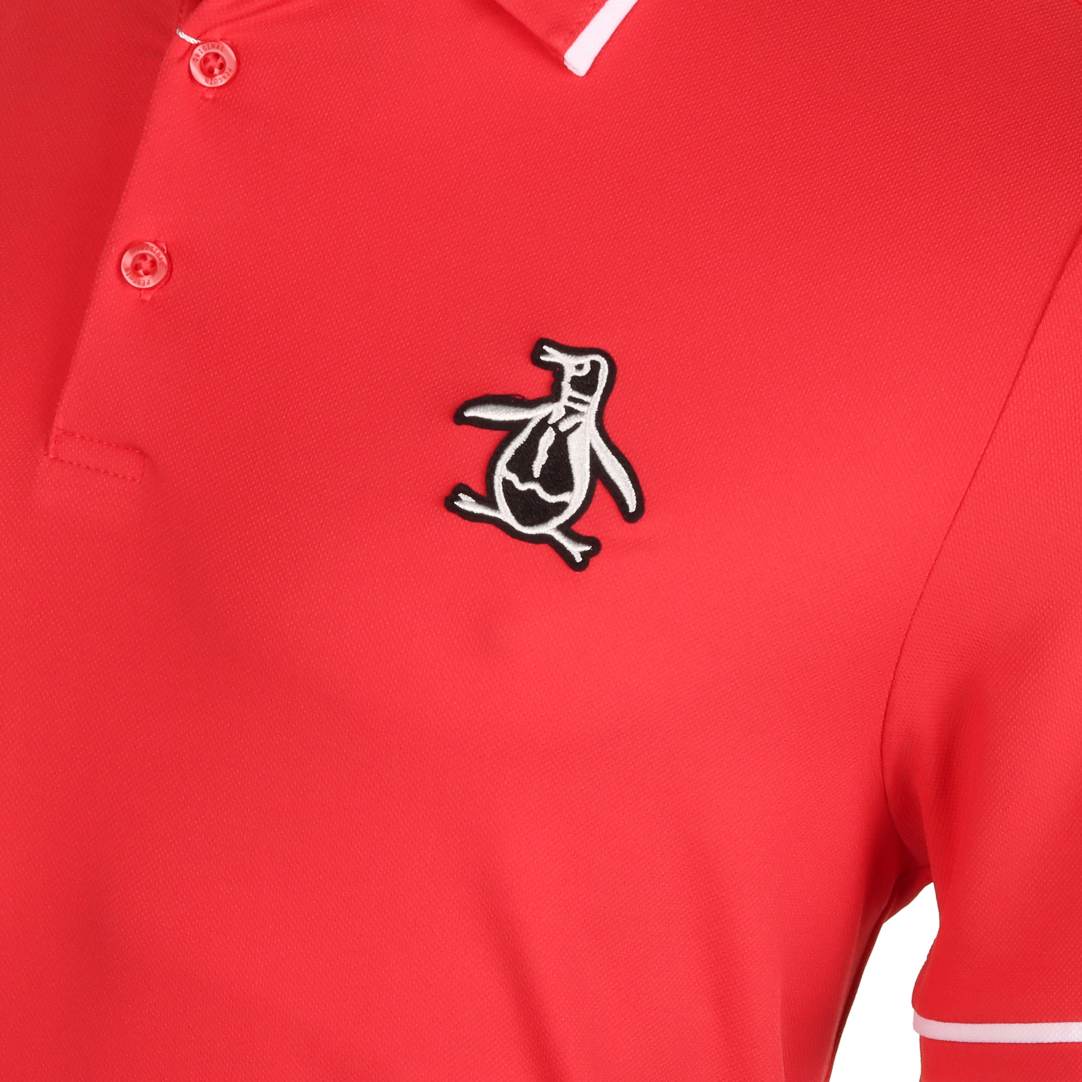 Original Penguin Golf Heritage Polo Shirt OGKSD008 Poinsettia 610 ...