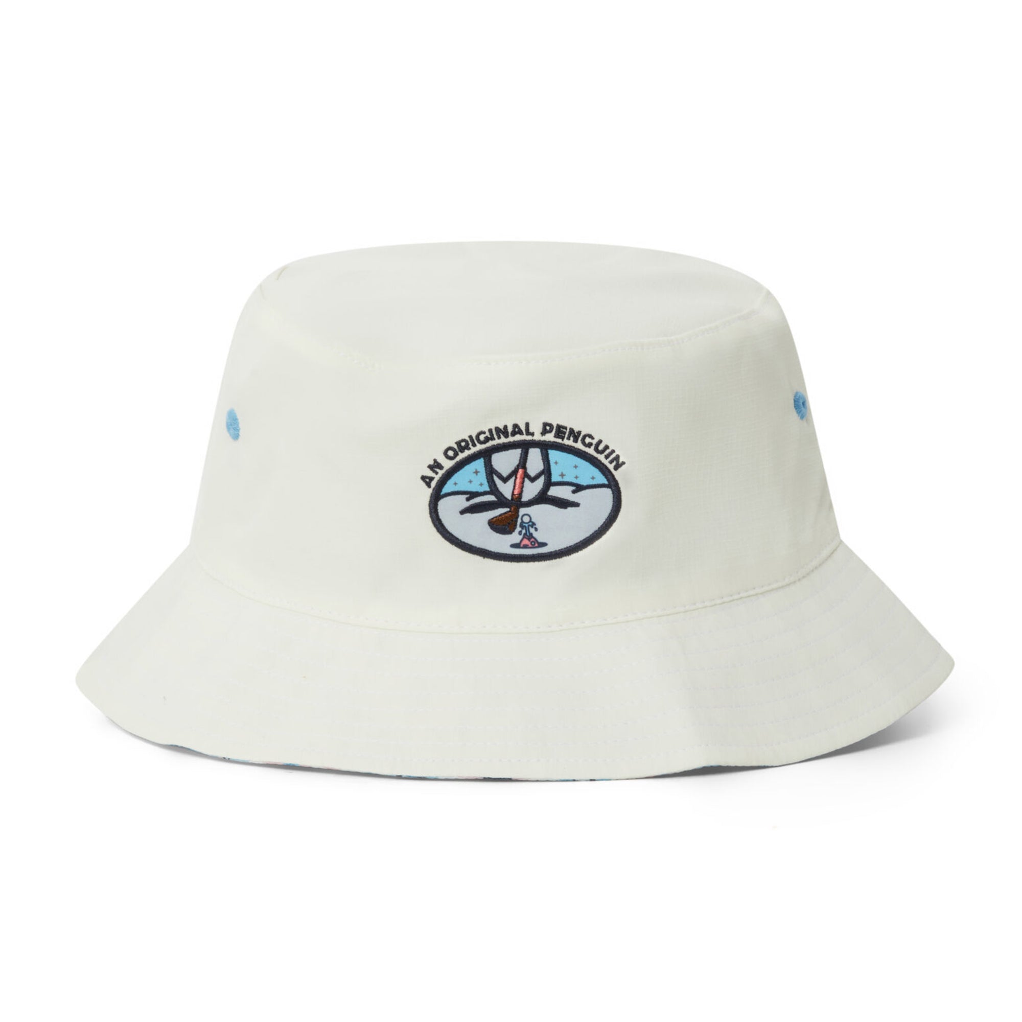 Original Penguin Golf Party Print Reversible Bucket Hat OGAFD007 Bright ...