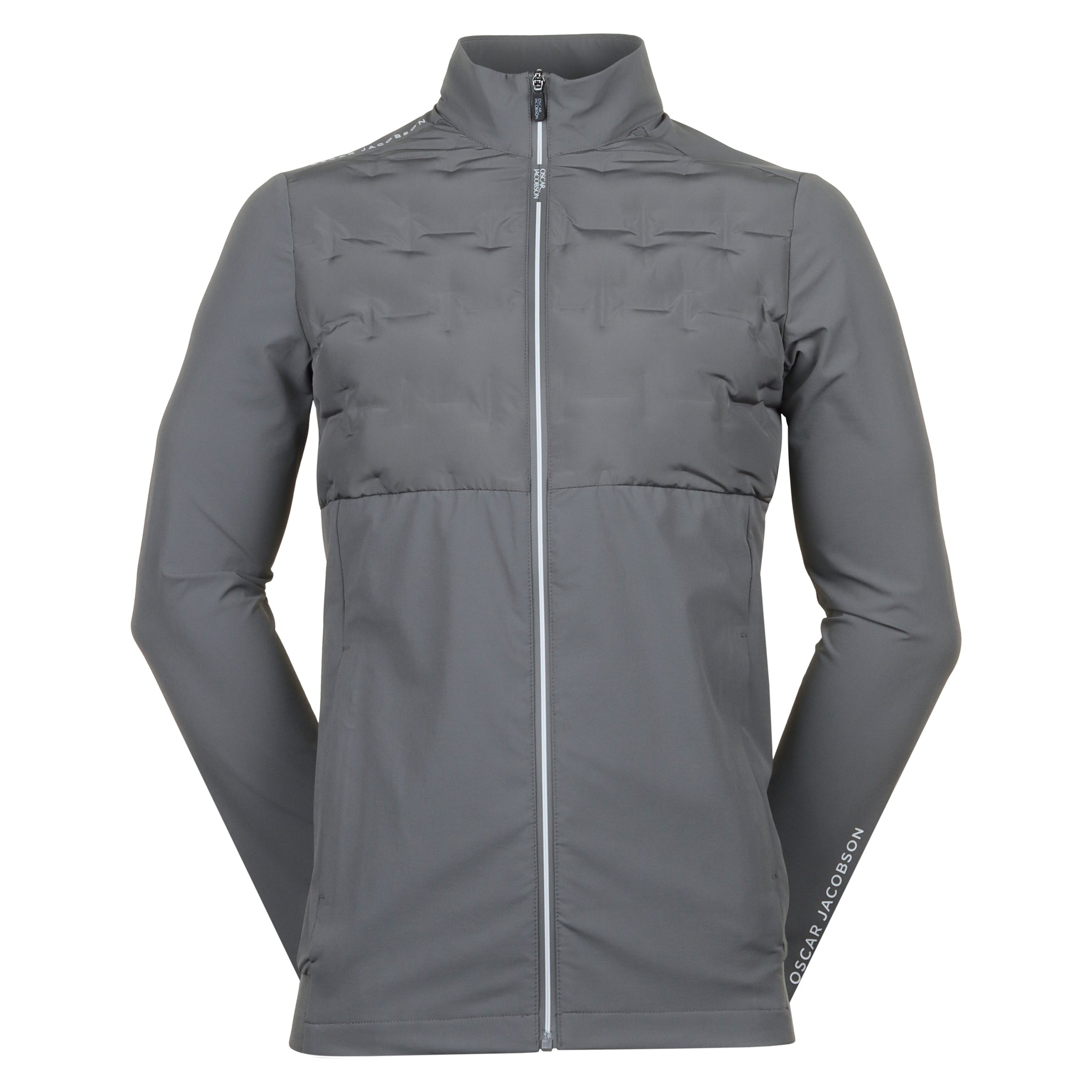 Oscar Jacobson Hackney Full Zip Jacket Pewter