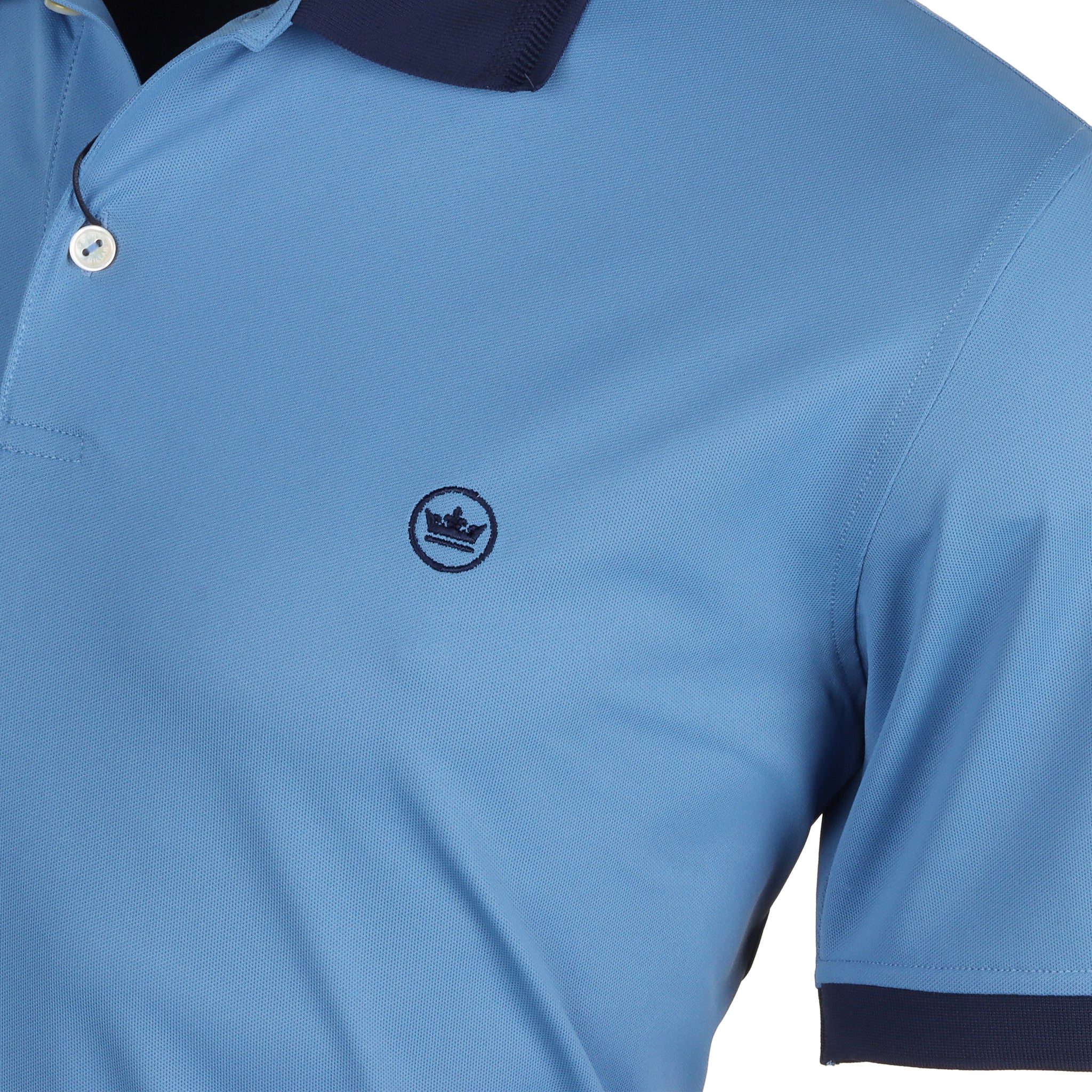 Peter Millar Forte Performance Mesh Shirt Brook Blue 