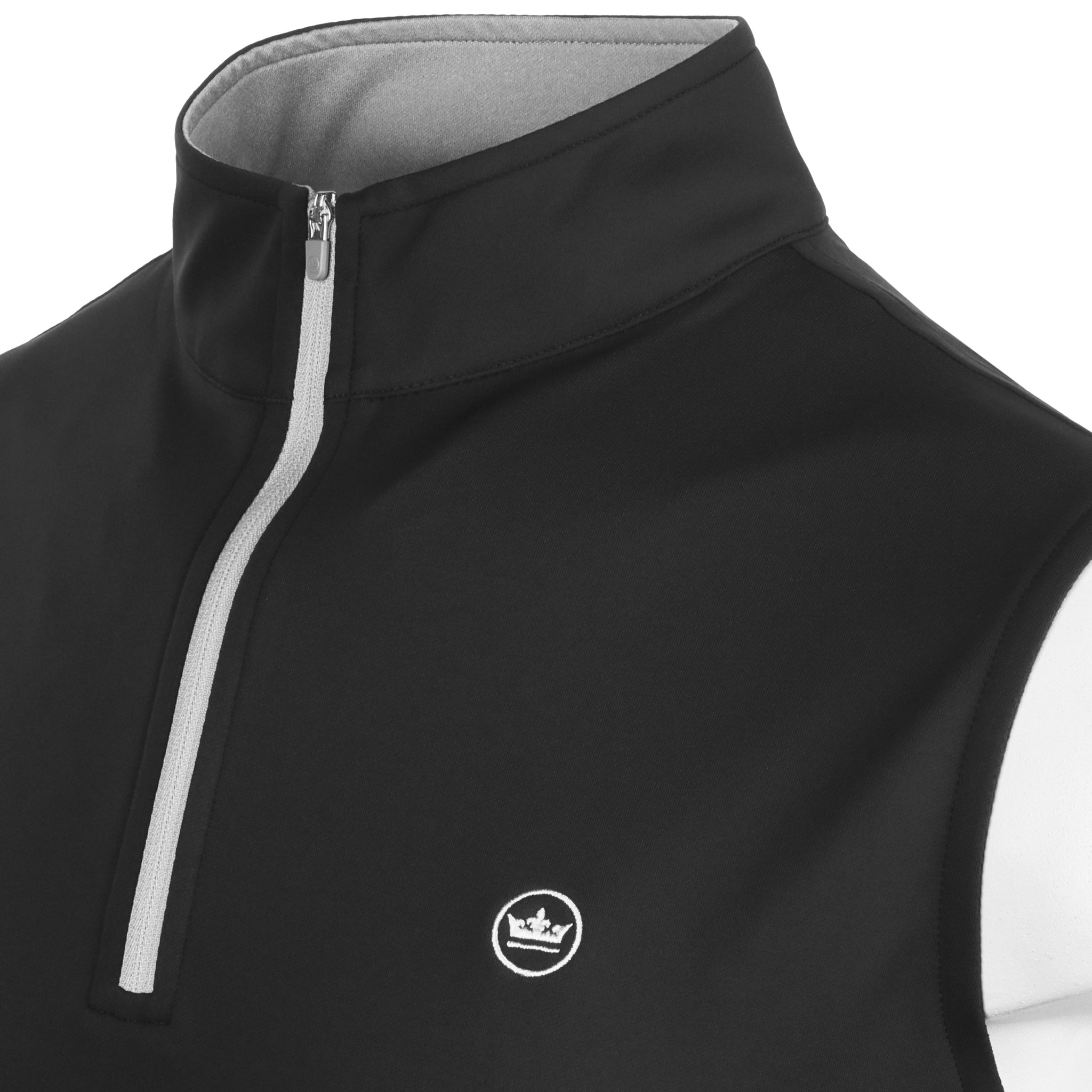 Peter Millar Galway Performance 1/4 Zip Vest Black