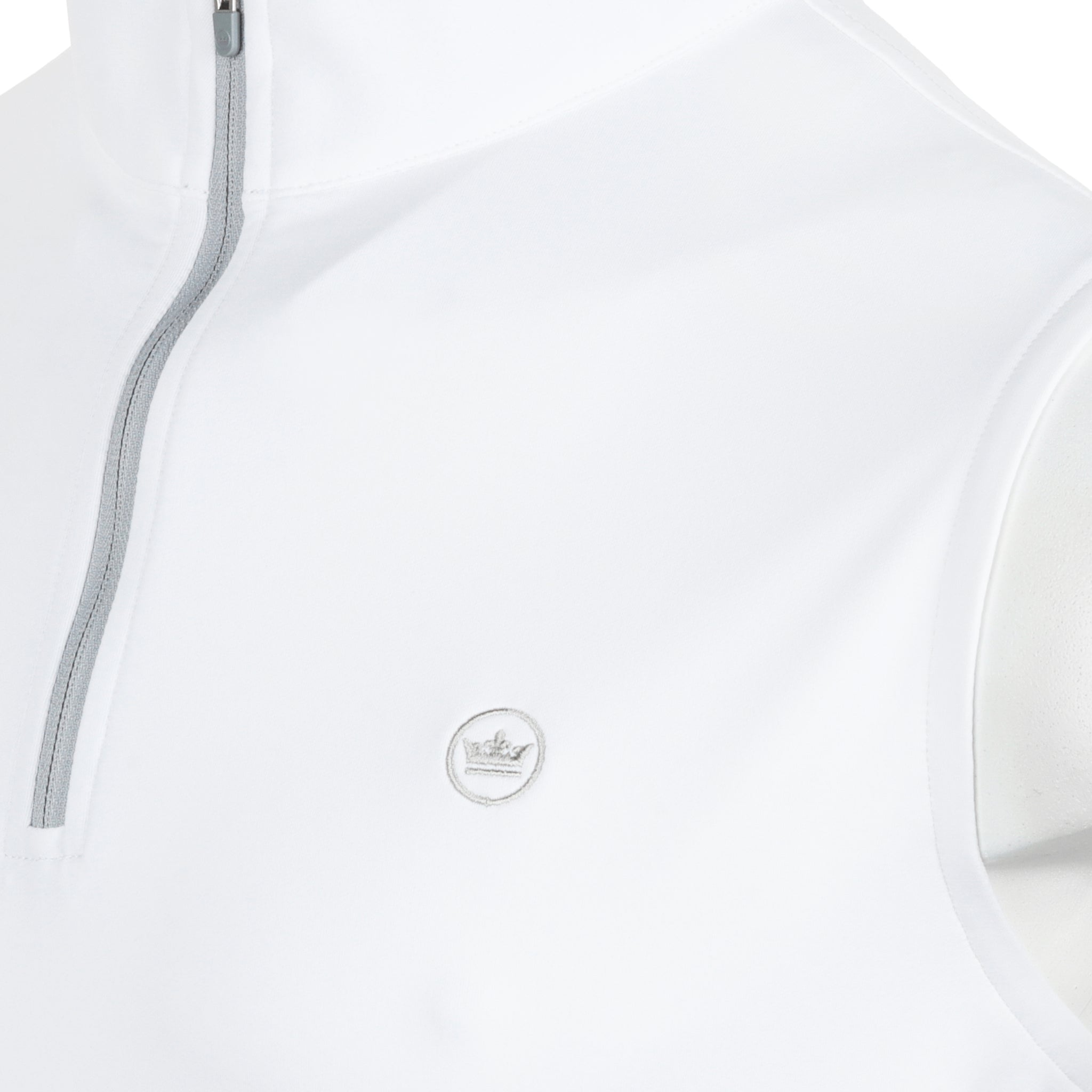 Peter Millar Galway Performance 1/4 Zip Vest White