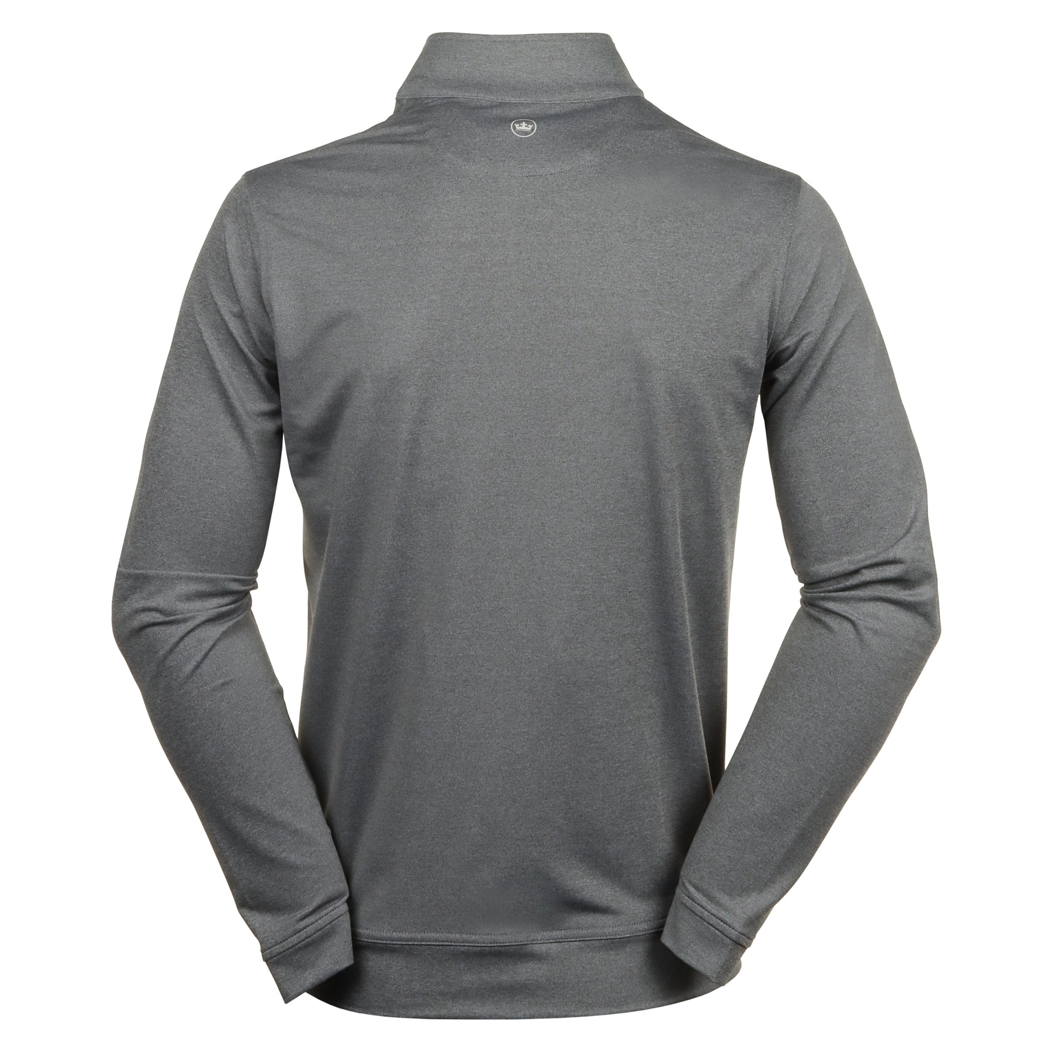 Peter Millar Perth Melange Performance 1/4 Zip Smoke