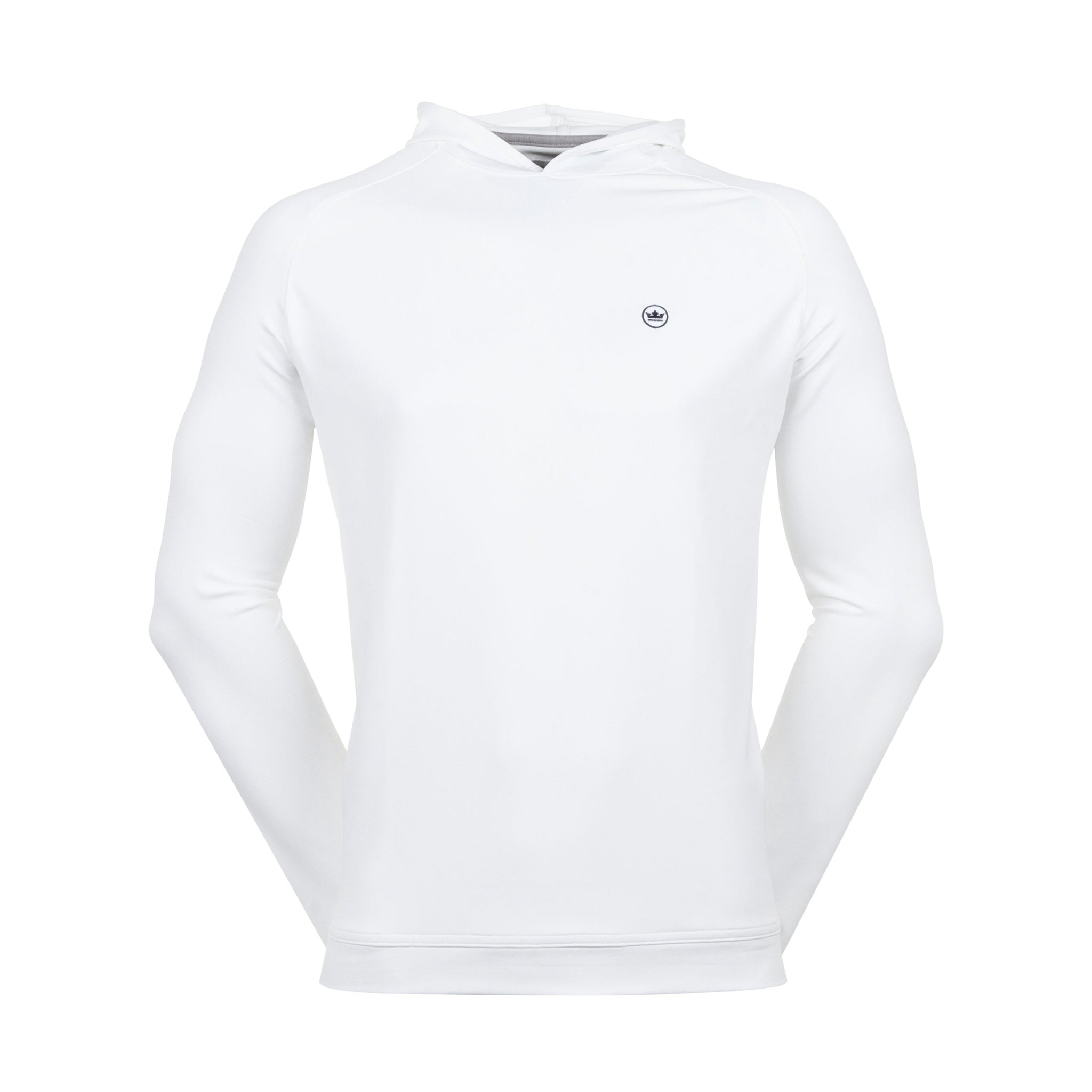 Peter Millar Pine Performance Hoodie White