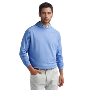 Peter Millar Pine Performance Hoodie Blue Sea