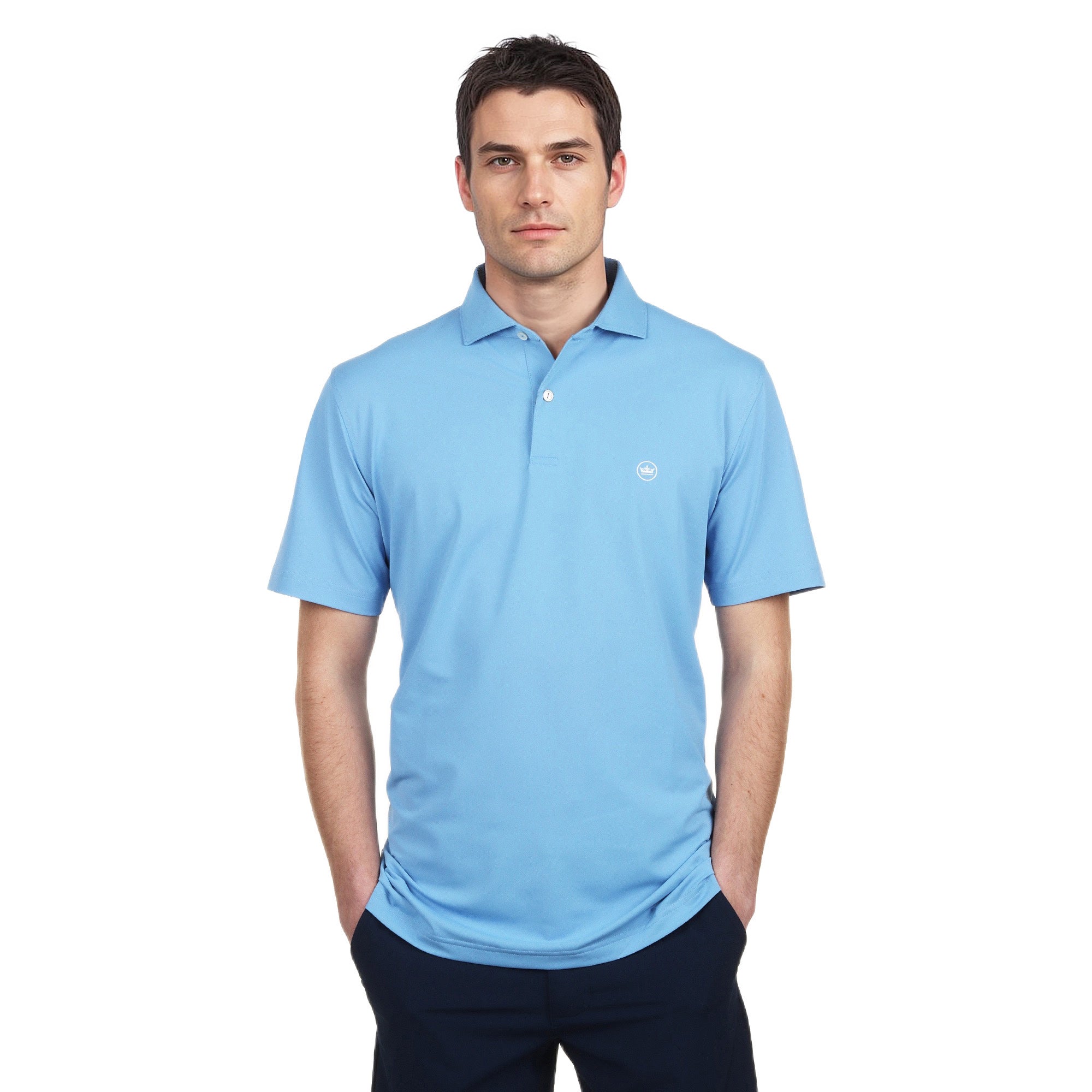 Peter Millar Soul Performance Mesh Shirt Fountain Blue 